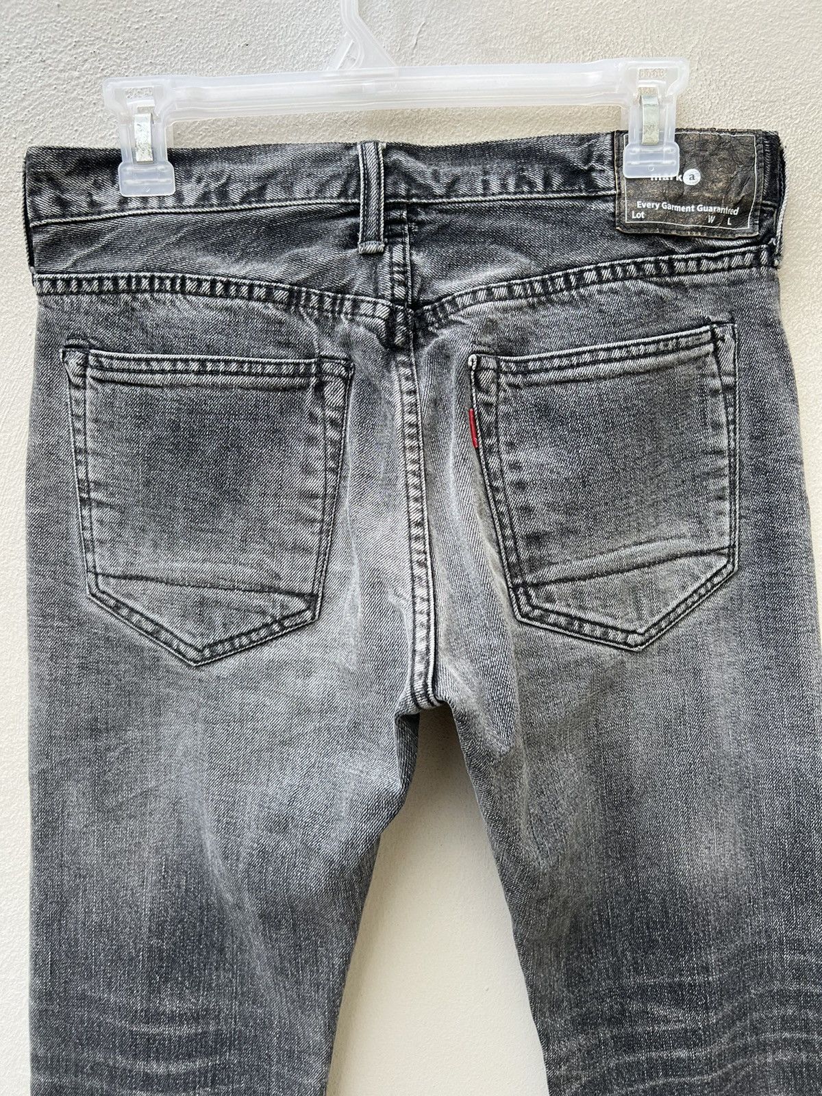 Markaware VTG Markaware Japan Fade Black Denim Redline Selvedge Jeans Size US 30 / EU 46 - 15 Thumbnail
