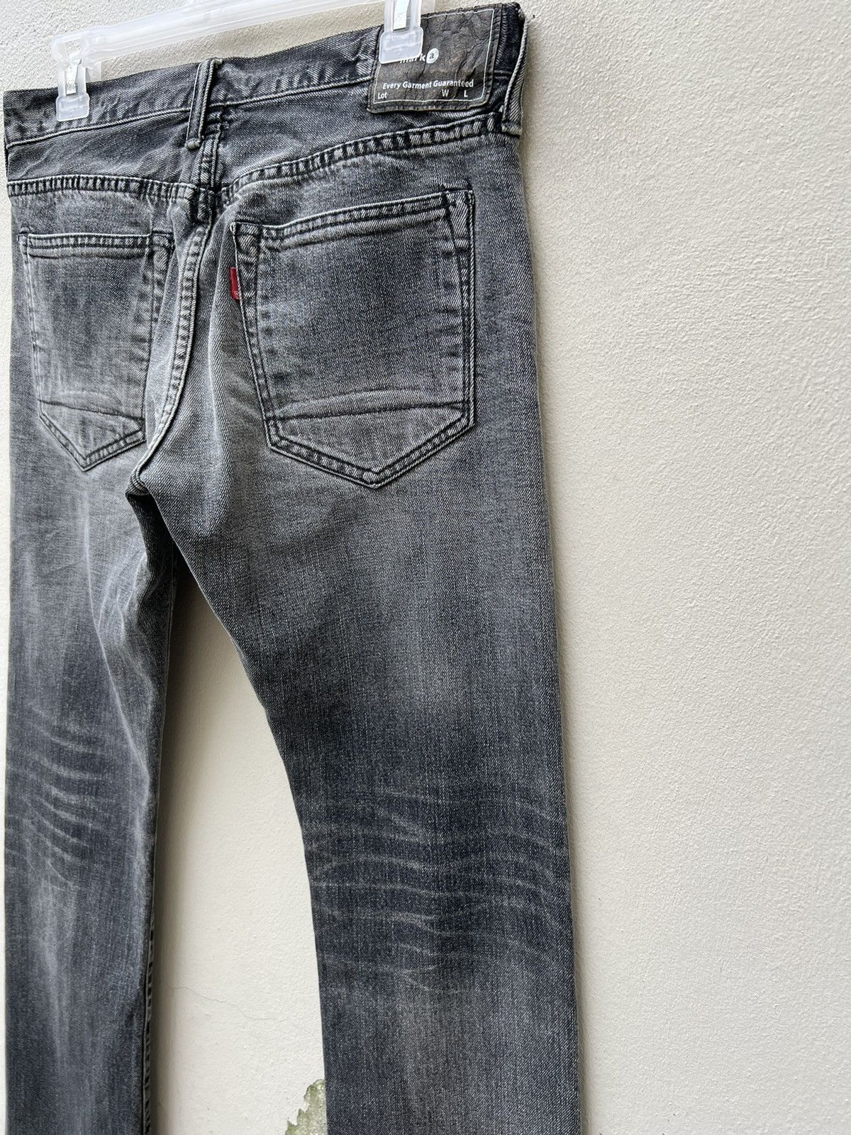 Markaware VTG Markaware Japan Fade Black Denim Redline Selvedge Jeans Size US 30 / EU 46 - 17 Thumbnail