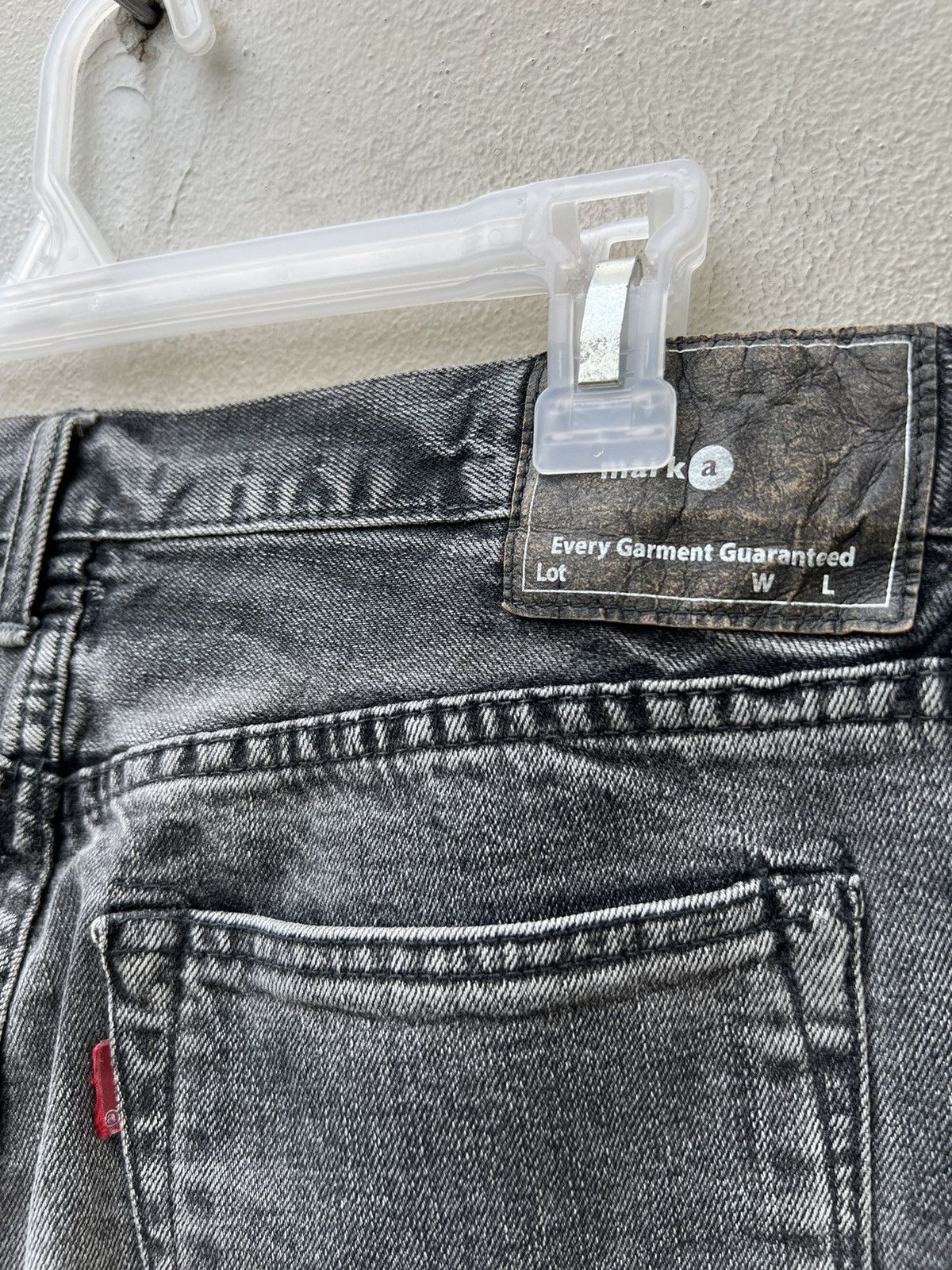 Markaware VTG Markaware Japan Fade Black Denim Redline Selvedge Jeans Size US 30 / EU 46 - 18 Thumbnail