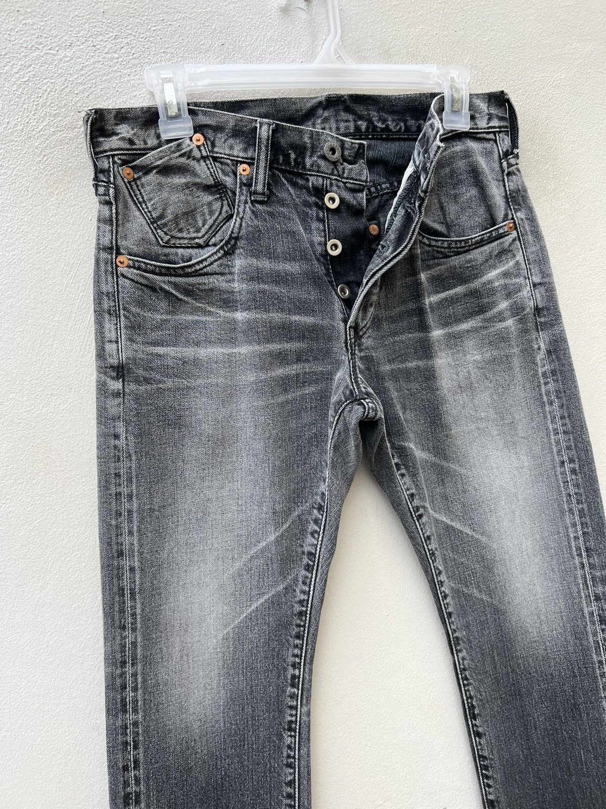 Markaware VTG Markaware Japan Fade Black Denim Redline Selvedge Jeans Size US 30 / EU 46 - 9 Thumbnail