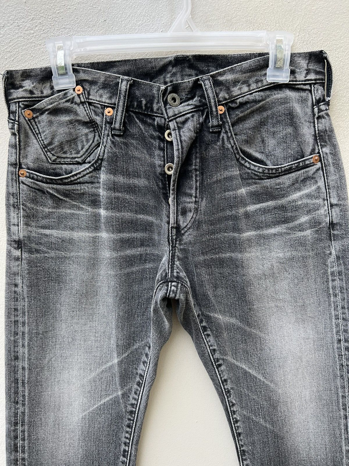Markaware VTG Markaware Japan Fade Black Denim Redline Selvedge Jeans Size US 30 / EU 46 - 7 Thumbnail