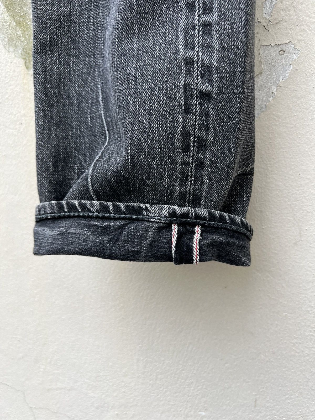Markaware VTG Markaware Japan Fade Black Denim Redline Selvedge Jeans Size US 30 / EU 46 - 13 Thumbnail