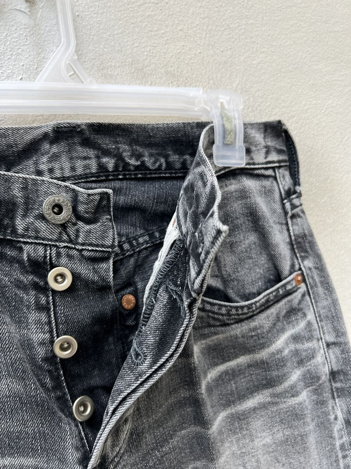 Markaware VTG Markaware Japan Fade Black Denim Redline Selvedge Jeans Size US 30 / EU 46 - 8 Thumbnail