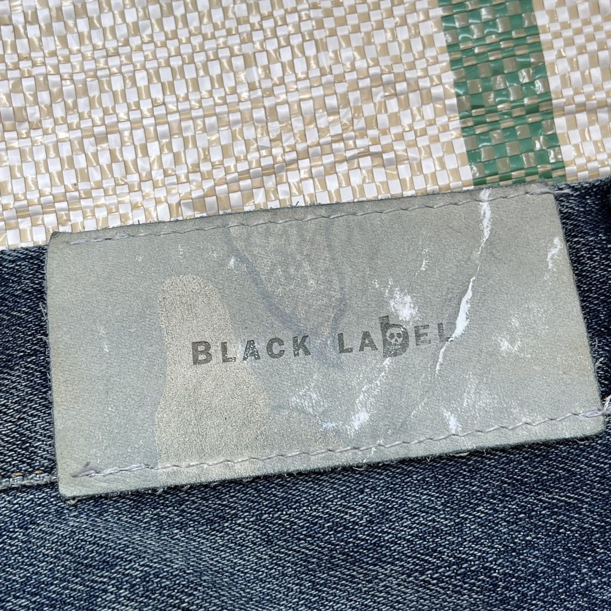 Black Label Ripped Black Label Denim Jeans With Patches At Pocket Size US 31 - 16 Thumbnail
