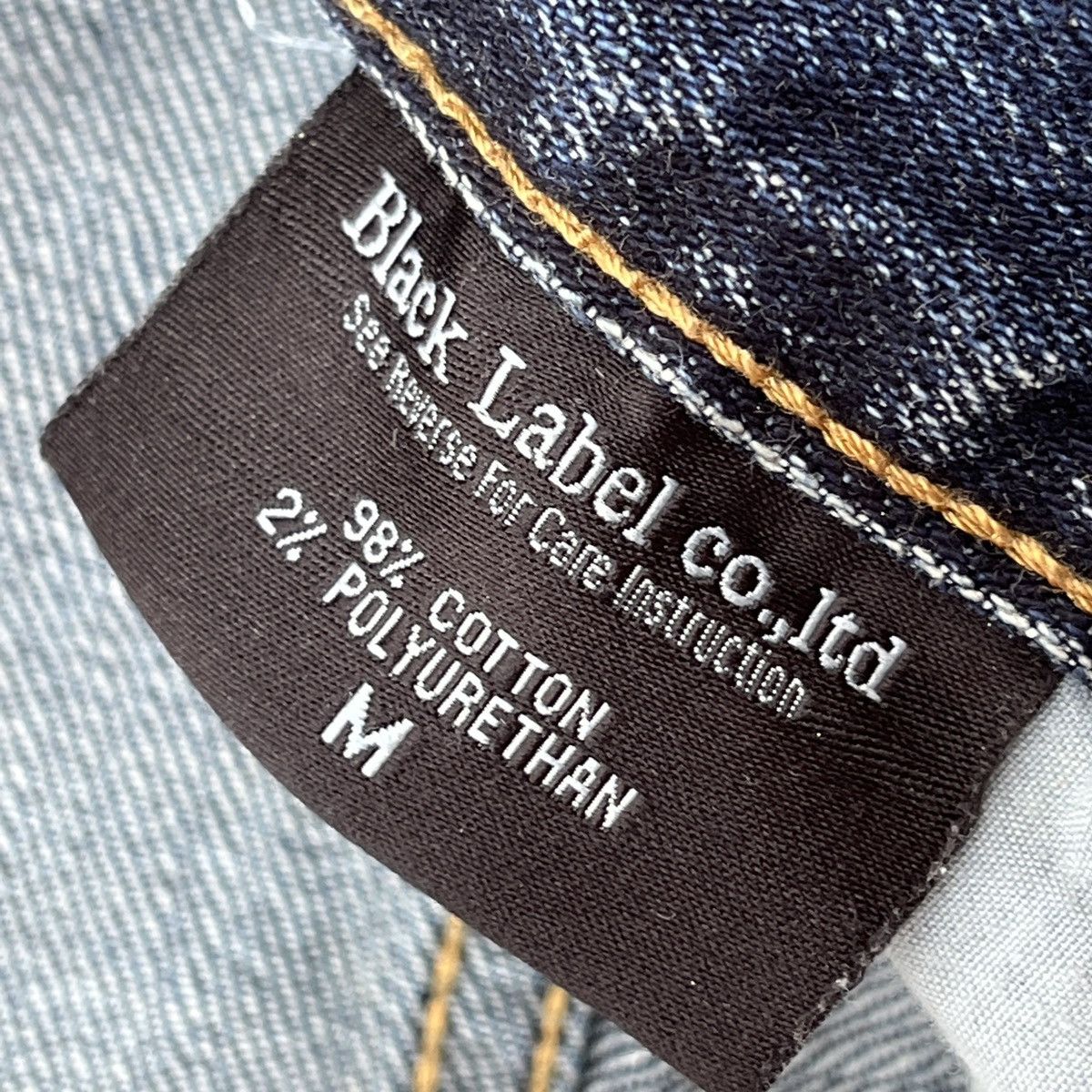 Black Label Ripped Black Label Denim Jeans With Patches At Pocket Size US 31 - 9 Thumbnail