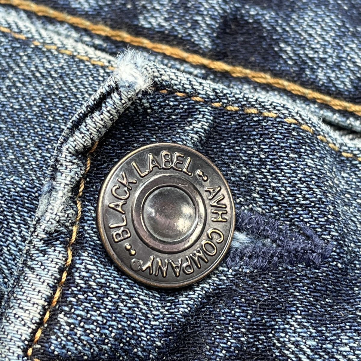 Black Label Ripped Black Label Denim Jeans With Patches At Pocket Size US 31 - 7 Thumbnail