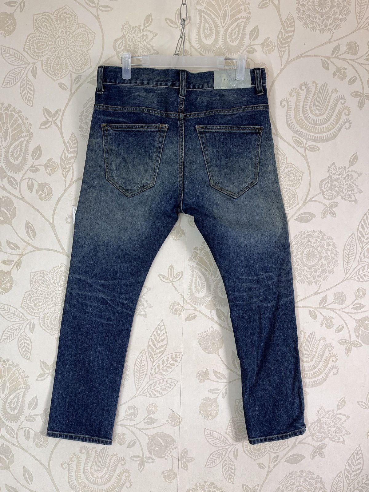 Black Label Ripped Black Label Denim Jeans With Patches At Pocket Size US 31 - 2 Thumbnail