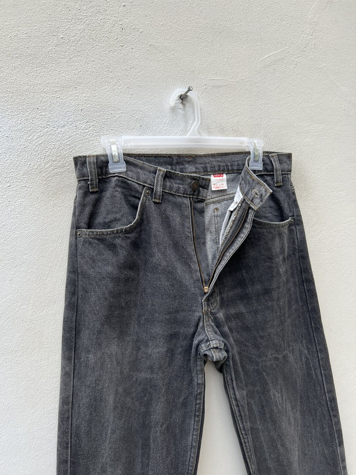 Levi's Vintage 90s Levi’s 505 White Tab Faded Black Denim Jeans Size US 31 - 8 Thumbnail