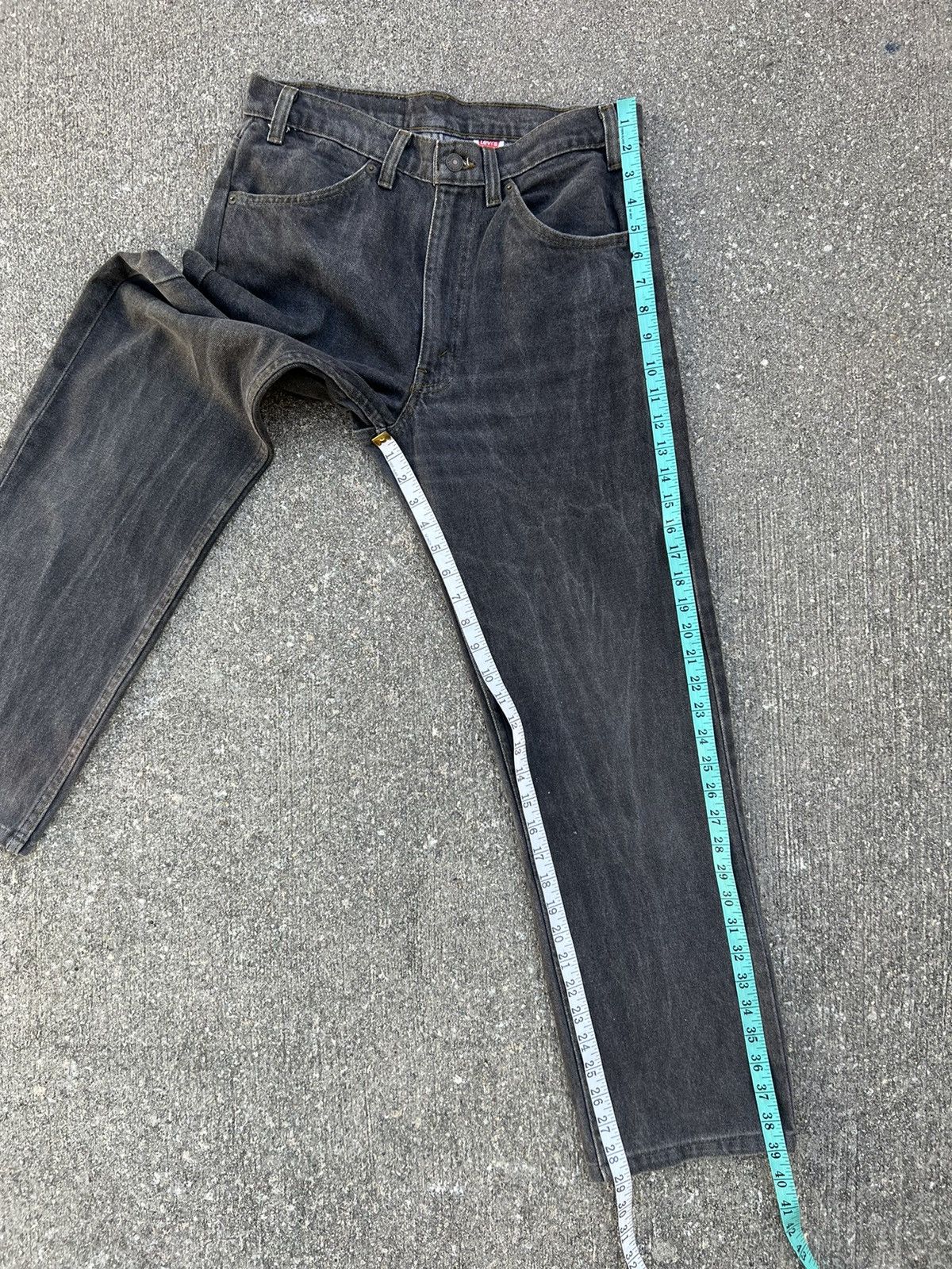 Levi's Vintage 90s Levi’s 505 White Tab Faded Black Denim Jeans Size US 31 - 4 Thumbnail