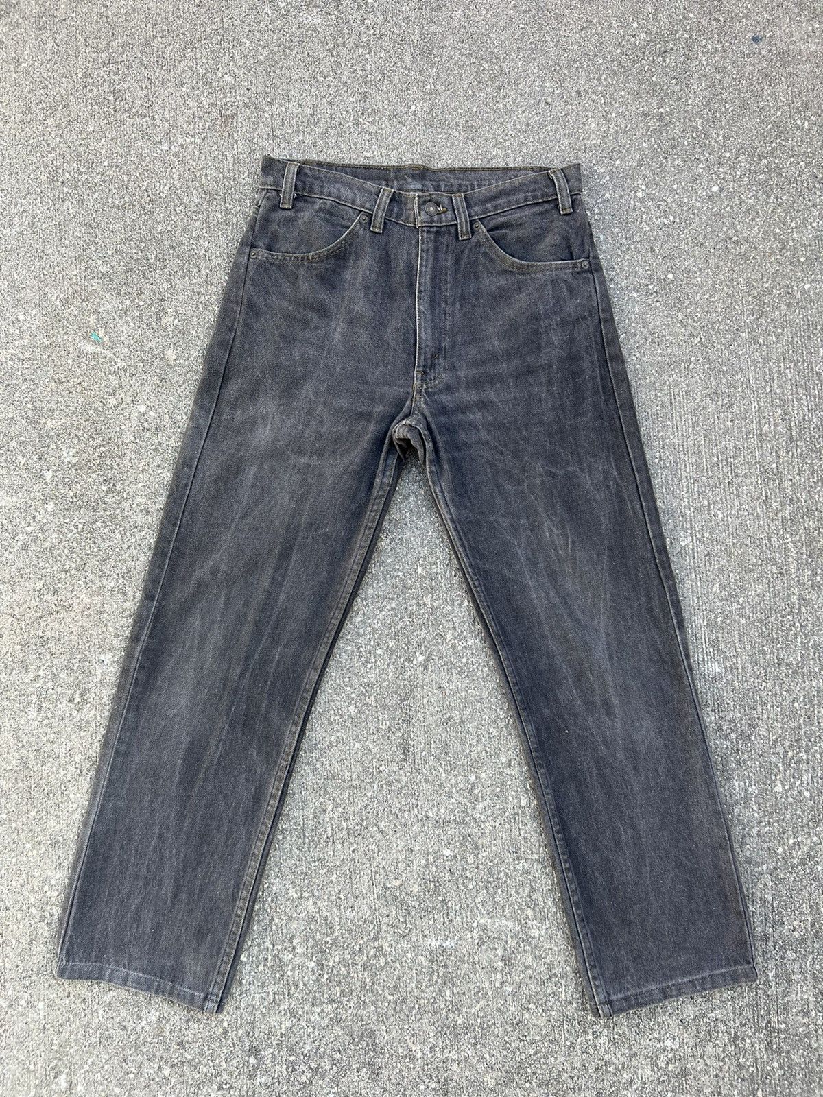 Levi's Vintage 90s Levi’s 505 White Tab Faded Black Denim Jeans Size US 31 - 1 Thumbnail
