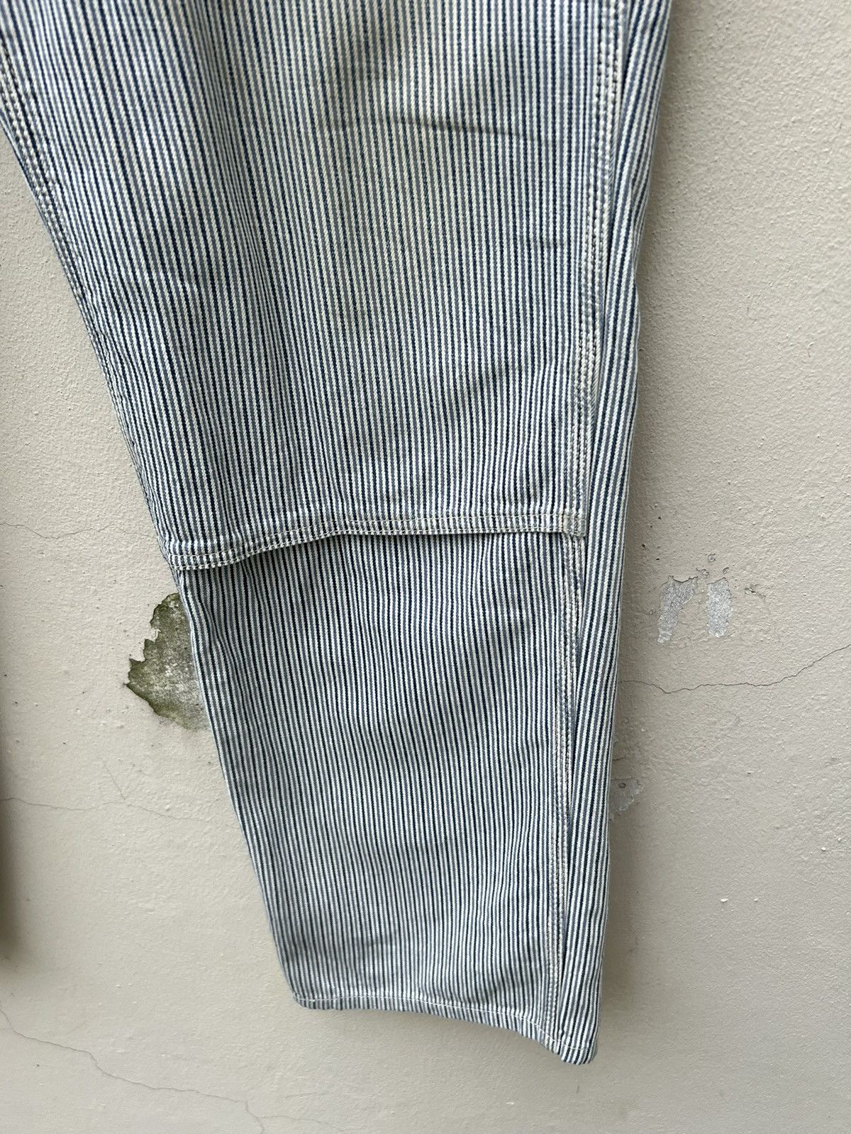 Beams Plus Vintage Beams + Fade Hickory Stripes Double Knee Work Pant Size US 30 / EU 46 - 13 Thumbnail