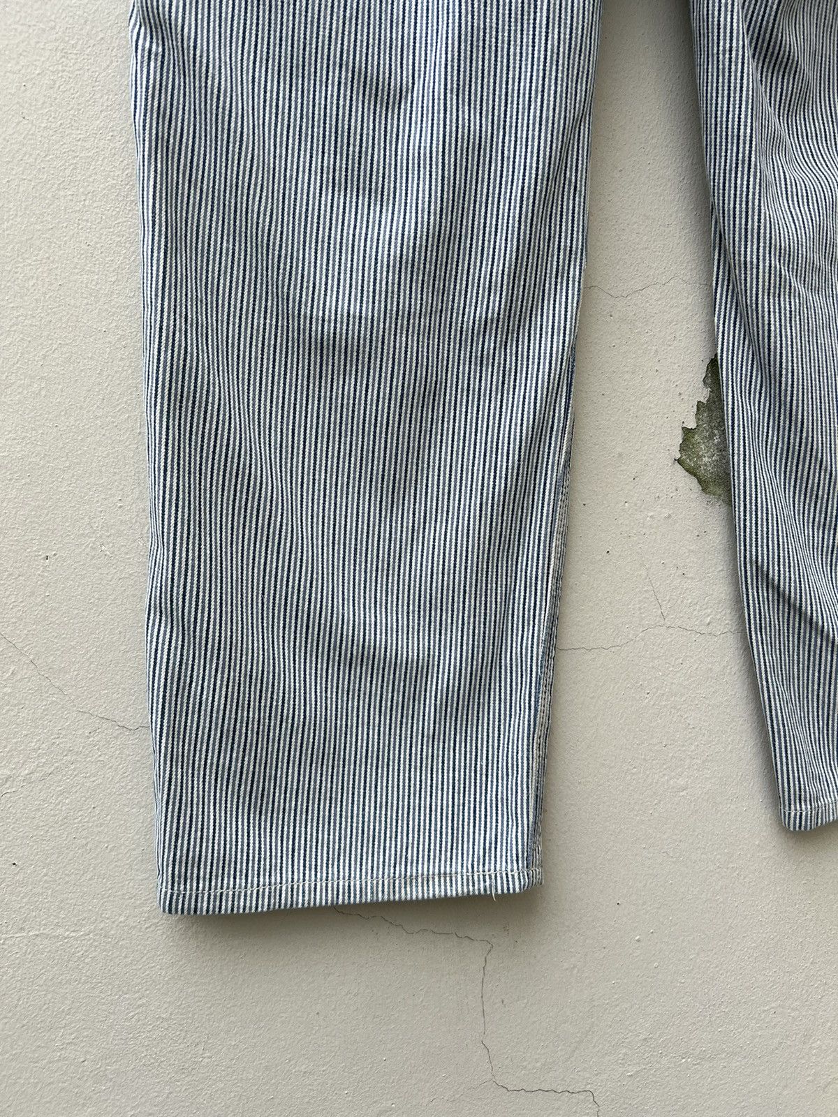 Beams Plus Vintage Beams + Fade Hickory Stripes Double Knee Work Pant Size US 30 / EU 46 - 18 Thumbnail