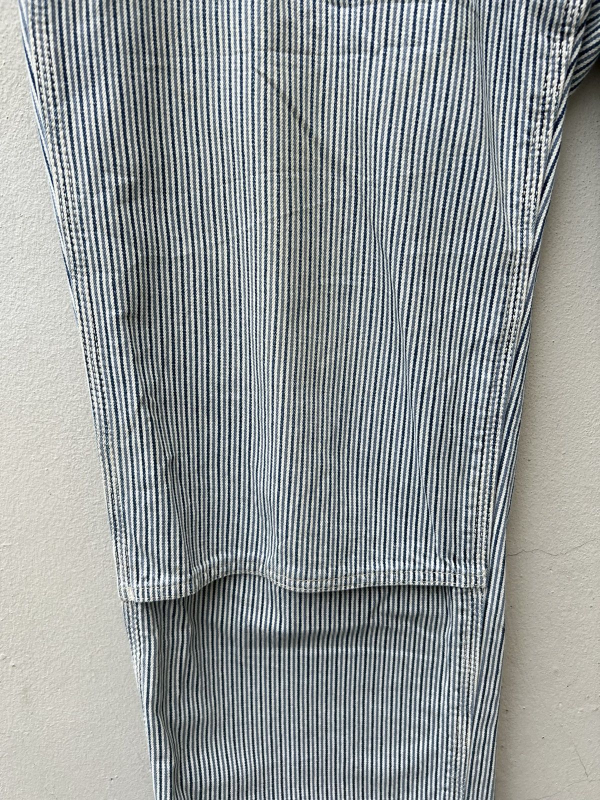 Beams Plus Vintage Beams + Fade Hickory Stripes Double Knee Work Pant Size US 30 / EU 46 - 10 Thumbnail