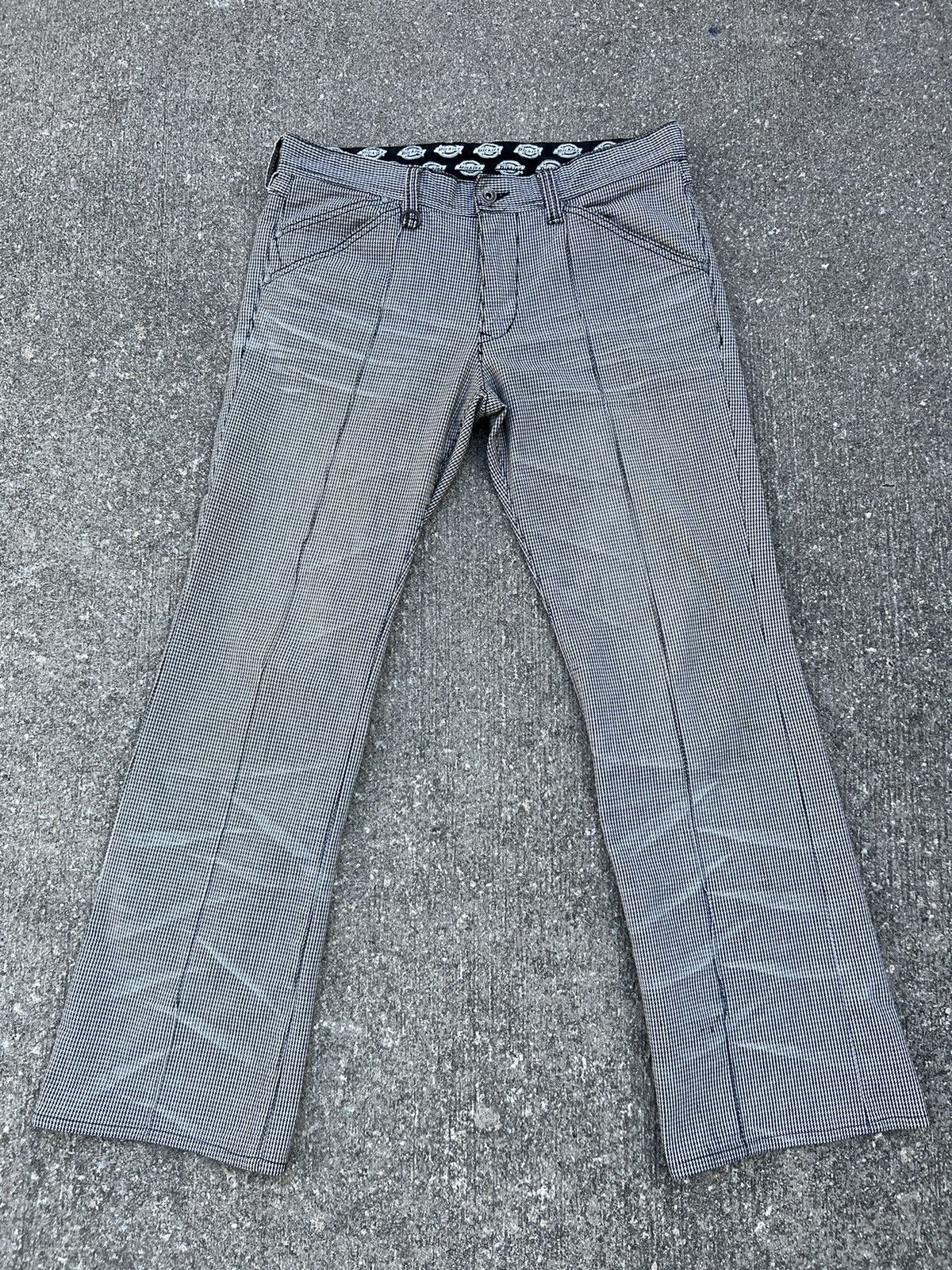 Dickies Nicole Club X Dickies Faded Houndstooth Stretch Flare Jeans Size US 32 / EU 48 - 1 Thumbnail