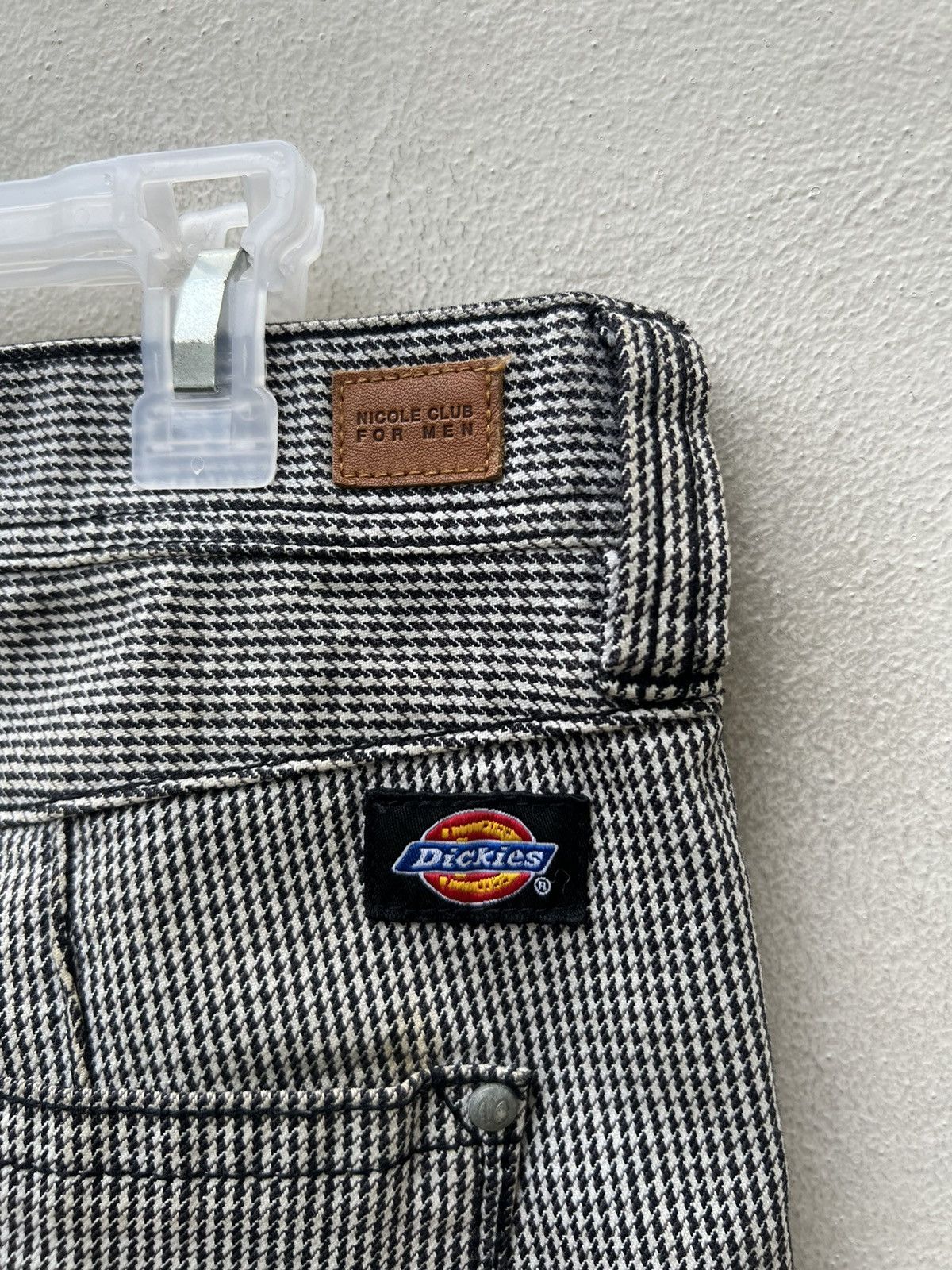 Dickies Nicole Club X Dickies Faded Houndstooth Stretch Flare Jeans Size US 32 / EU 48 - 19 Thumbnail