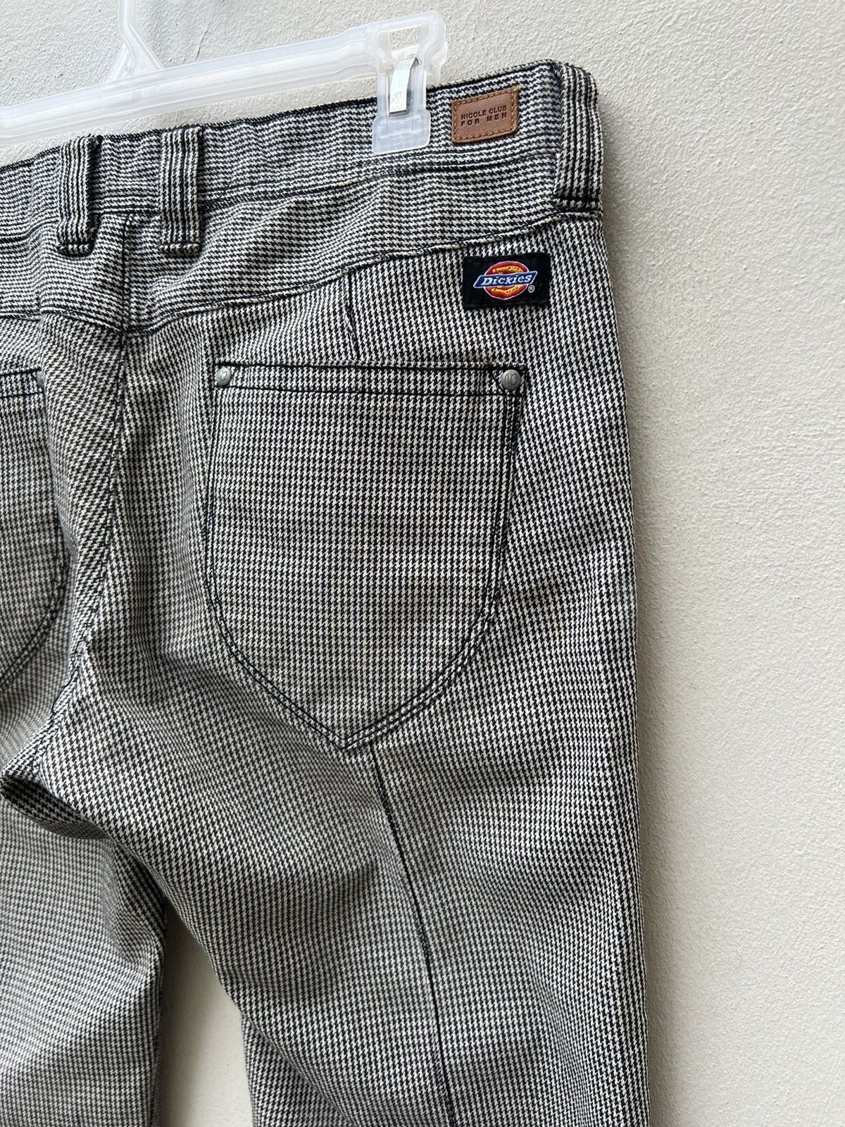 Dickies Nicole Club X Dickies Faded Houndstooth Stretch Flare Jeans Size US 32 / EU 48 - 18 Thumbnail