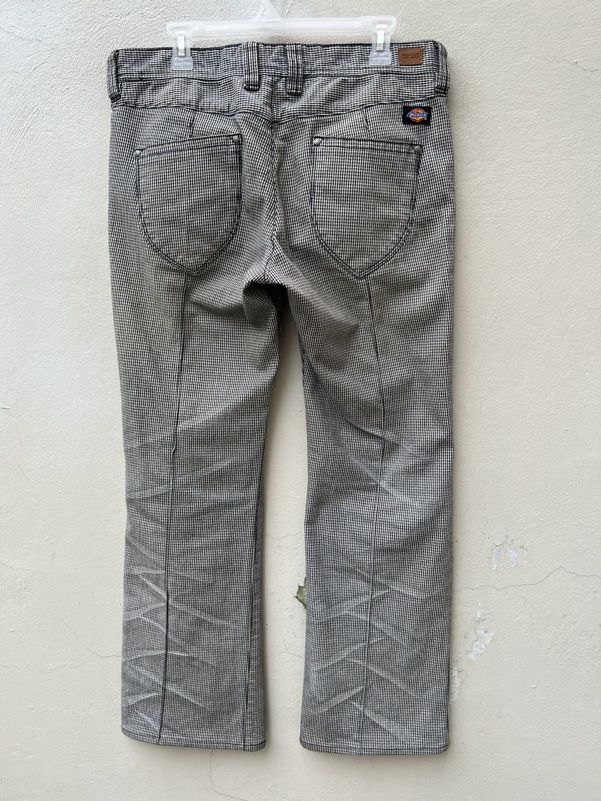 Dickies Nicole Club X Dickies Faded Houndstooth Stretch Flare Jeans Size US 32 / EU 48 - 14 Thumbnail