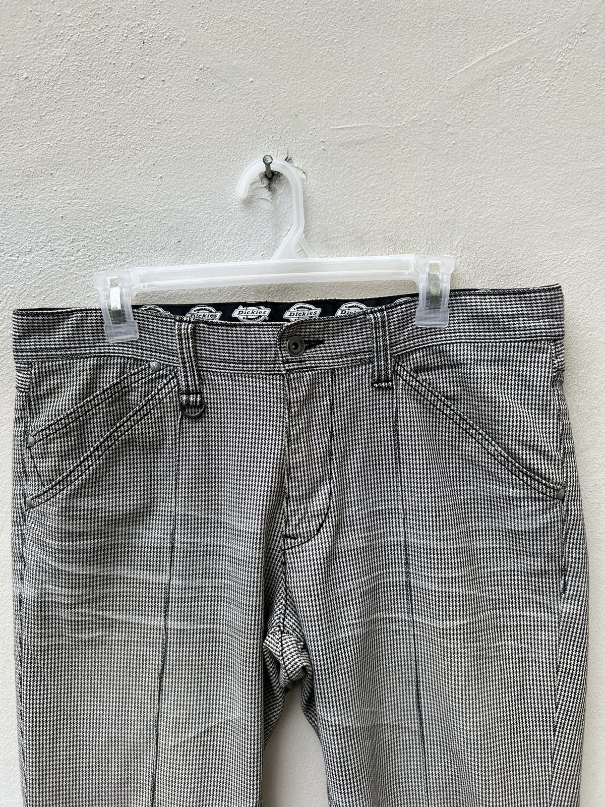 Dickies Nicole Club X Dickies Faded Houndstooth Stretch Flare Jeans Size US 32 / EU 48 - 7 Thumbnail