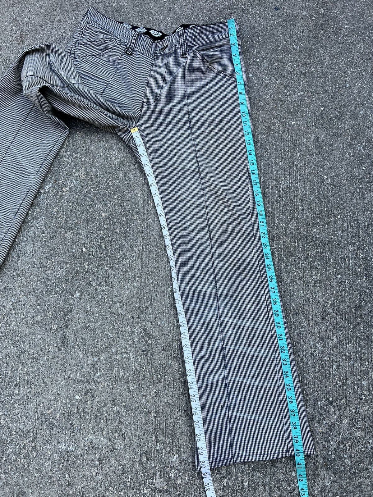 Dickies Nicole Club X Dickies Faded Houndstooth Stretch Flare Jeans Size US 32 / EU 48 - 4 Thumbnail