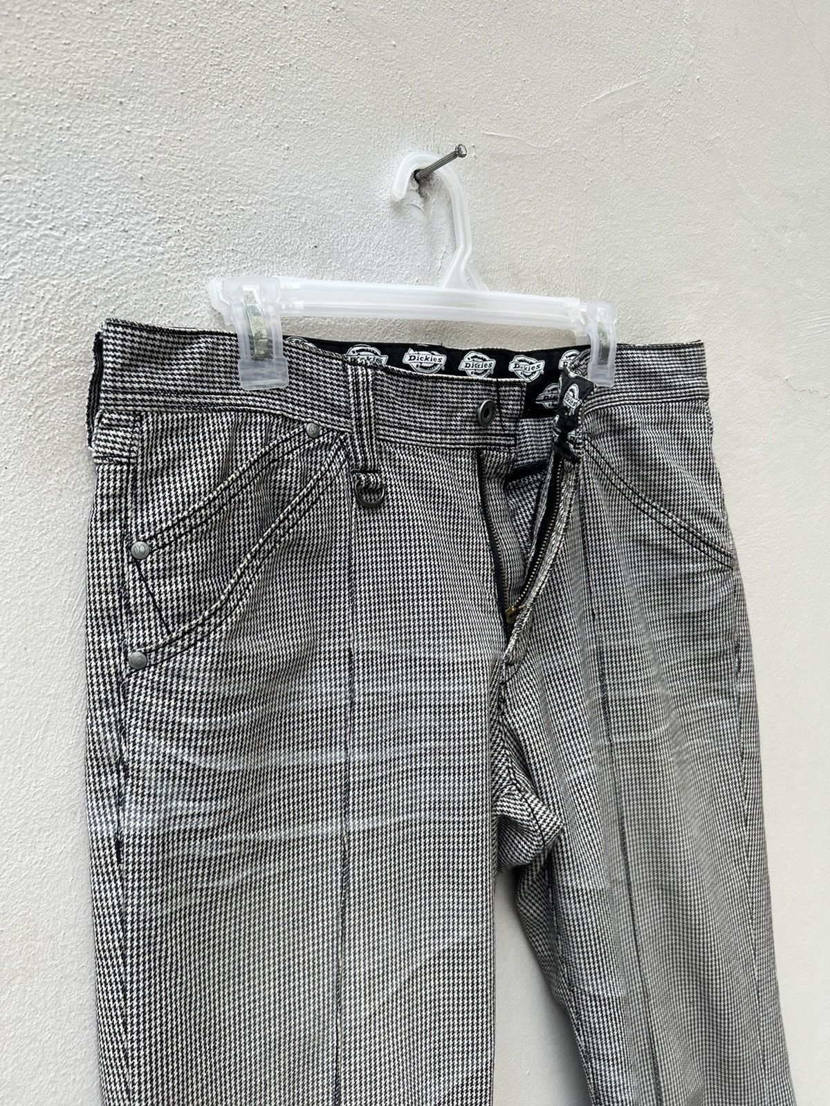 Dickies Nicole Club X Dickies Faded Houndstooth Stretch Flare Jeans Size US 32 / EU 48 - 8 Thumbnail