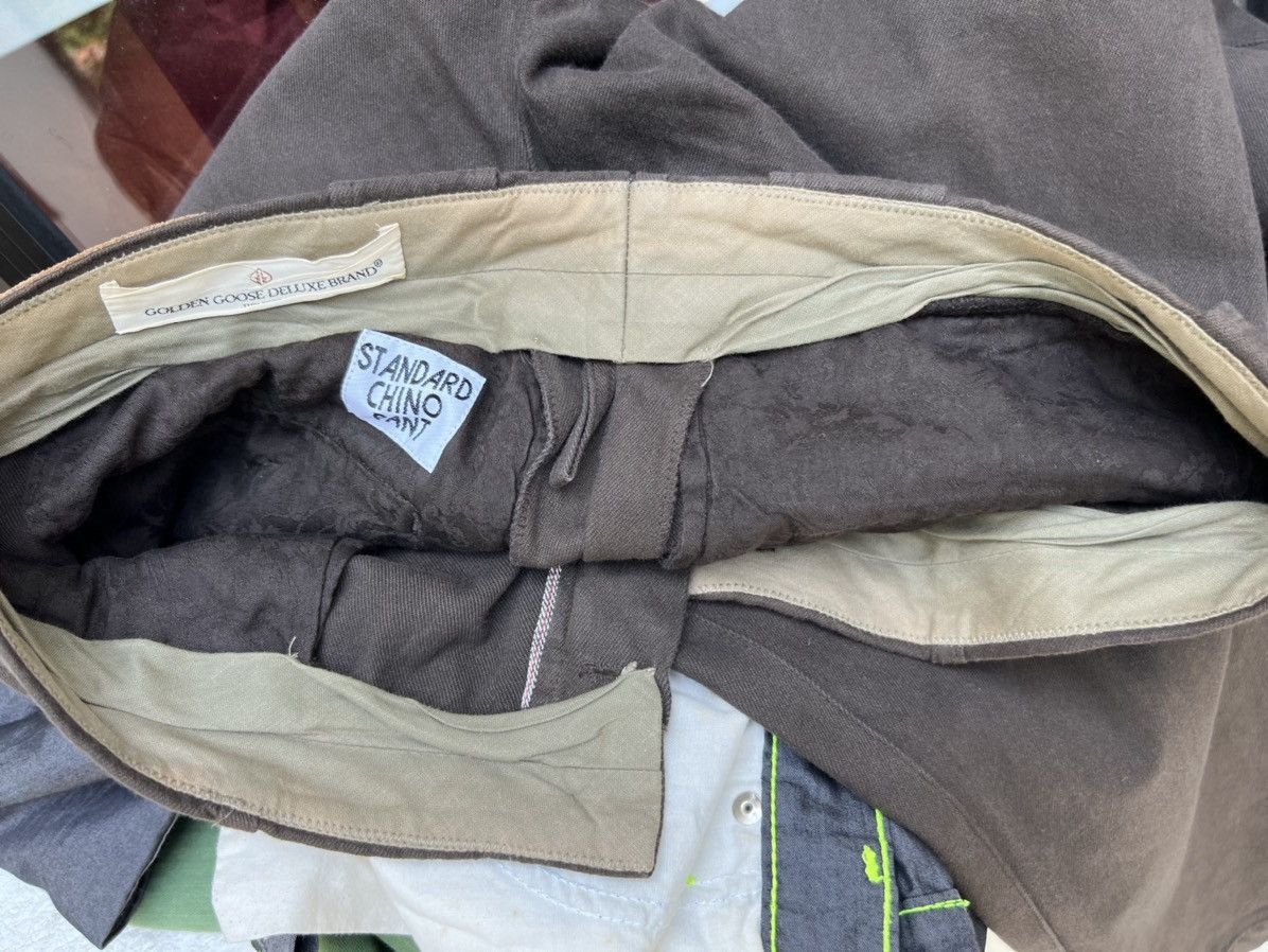 Golden Goose Vintage Golden Goose Italy Fade Brown Chinos Trouser Size US 31 - 21 Thumbnail