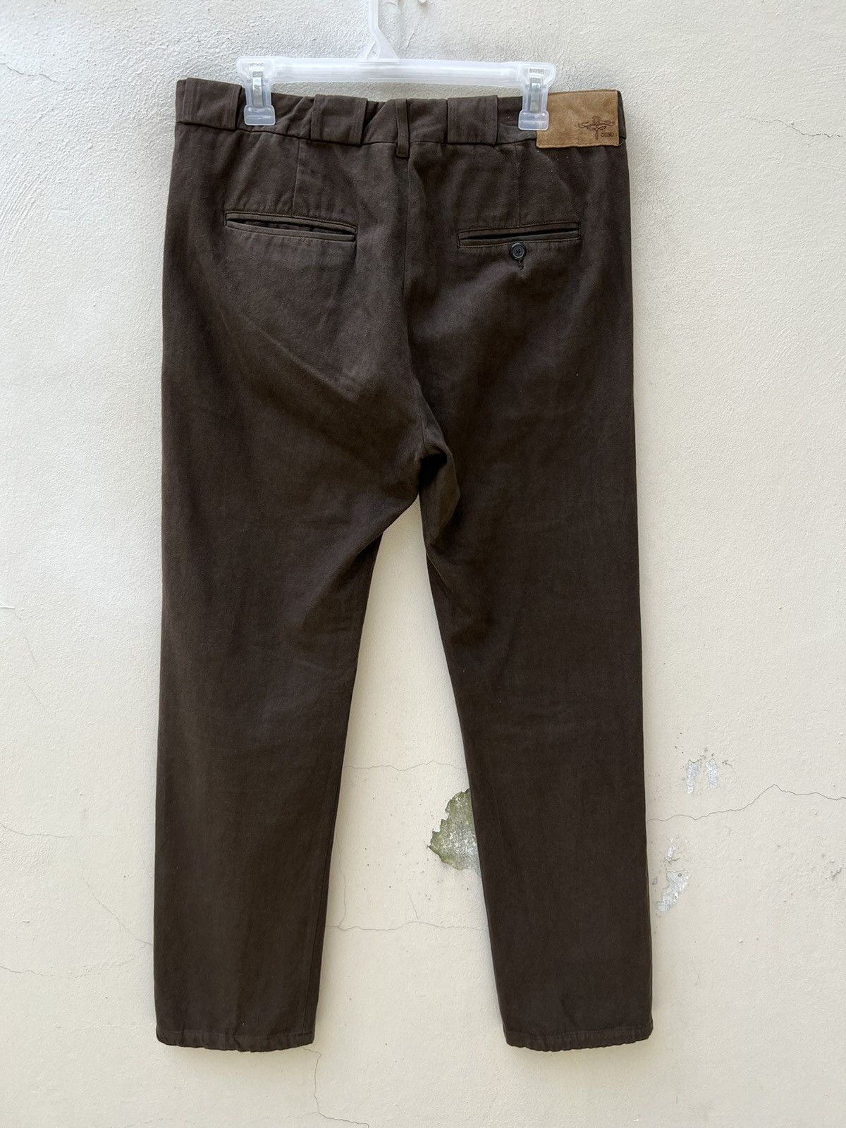 Golden Goose Vintage Golden Goose Italy Fade Brown Chinos Trouser Size US 31 - 15 Thumbnail