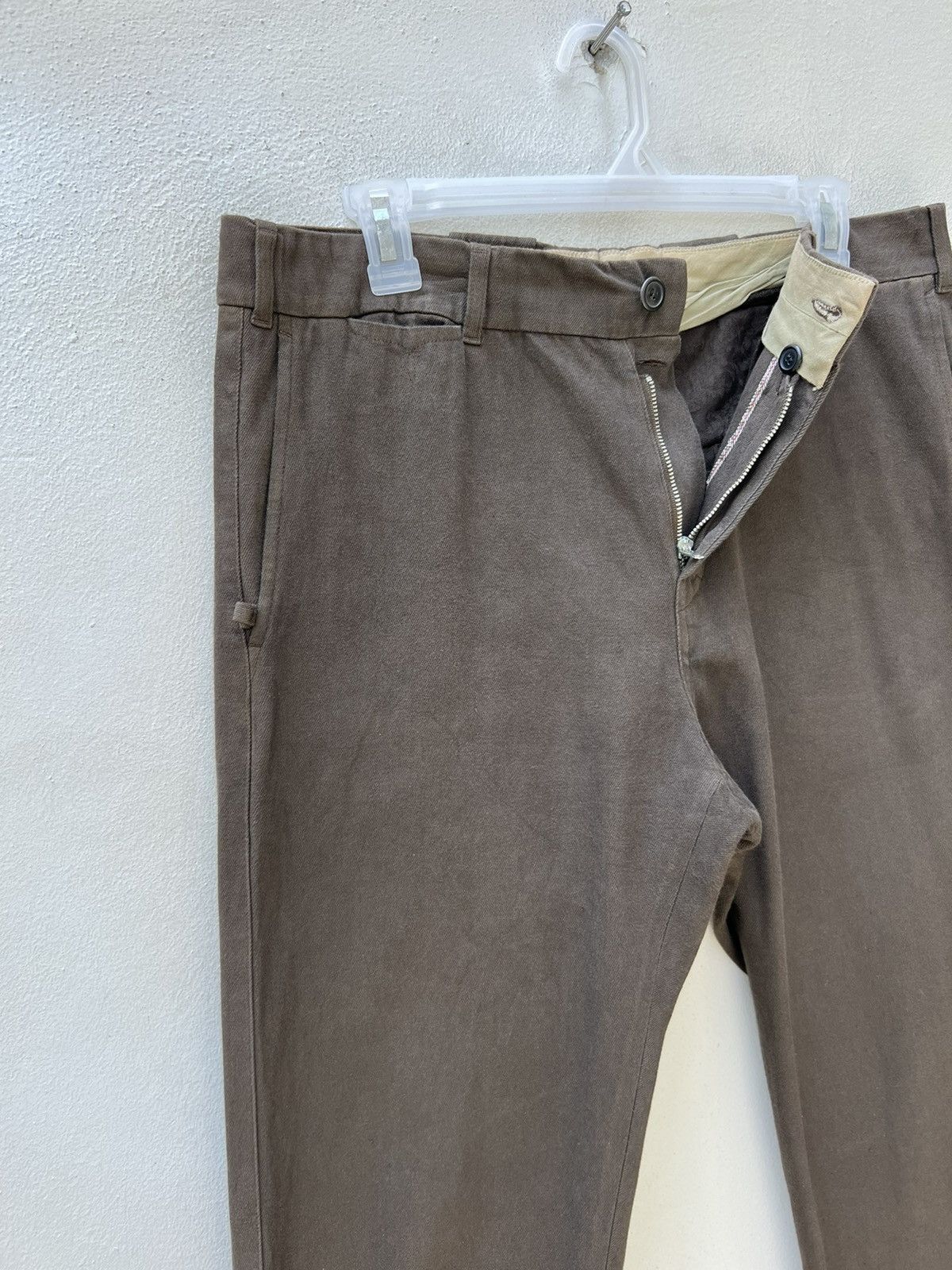 Golden Goose Vintage Golden Goose Italy Fade Brown Chinos Trouser Size US 31 - 10 Thumbnail
