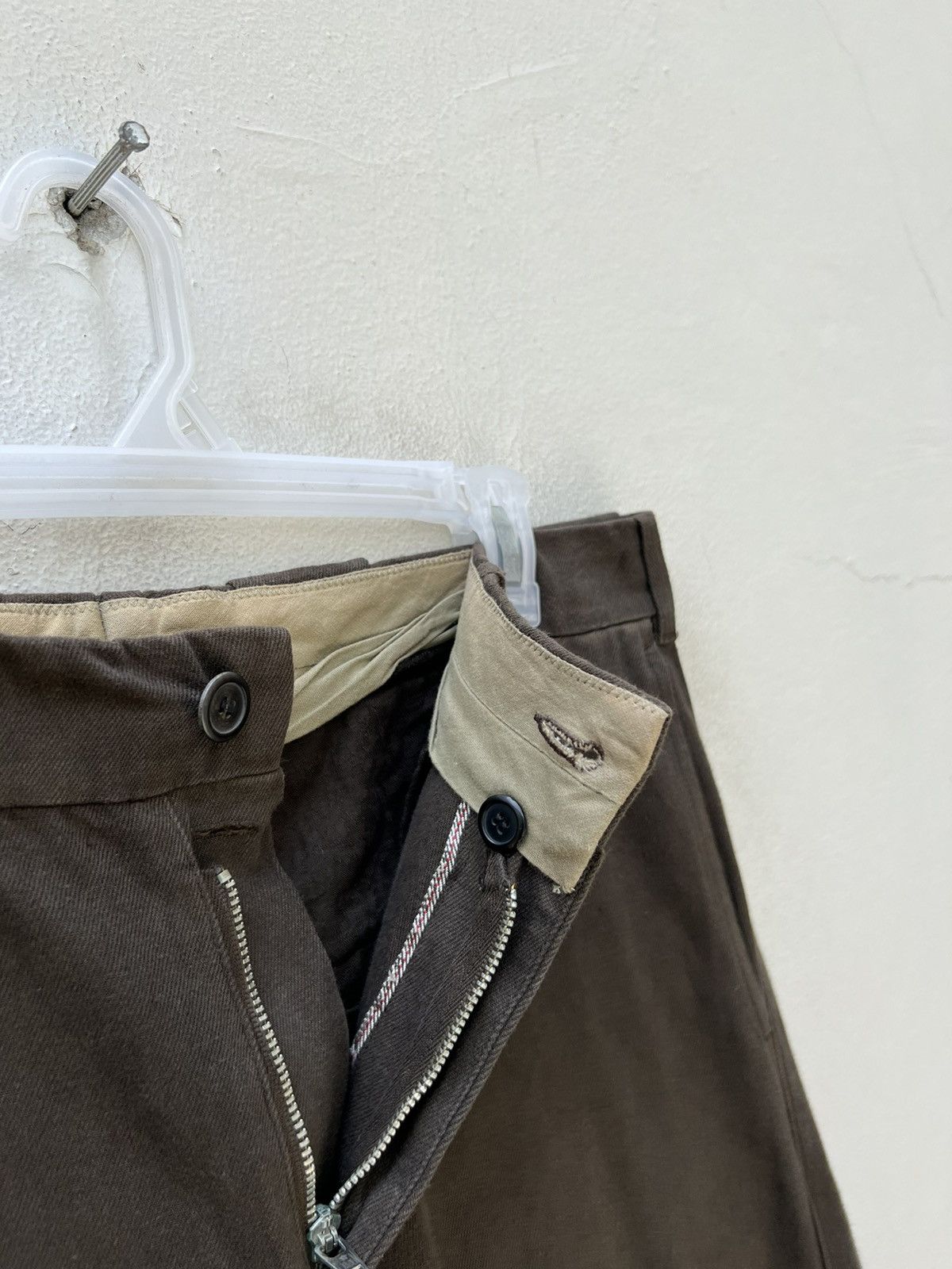 Golden Goose Vintage Golden Goose Italy Fade Brown Chinos Trouser Size US 31 - 9 Thumbnail