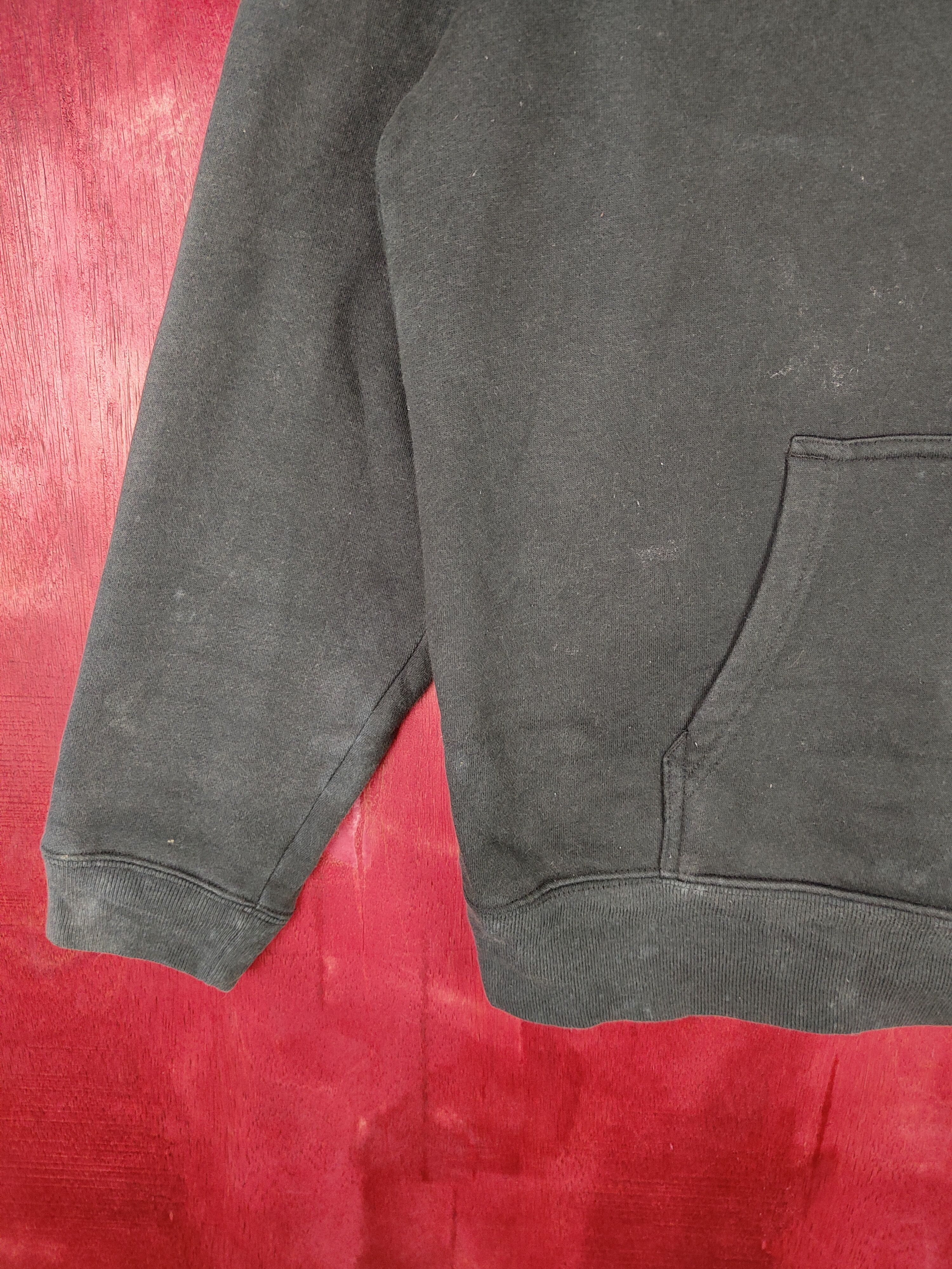 Japanese Brand Superior United Athle Black Hoodie Sweatshirt #4854 Size US L / EU 52-54 / 3 - 3 Thumbnail