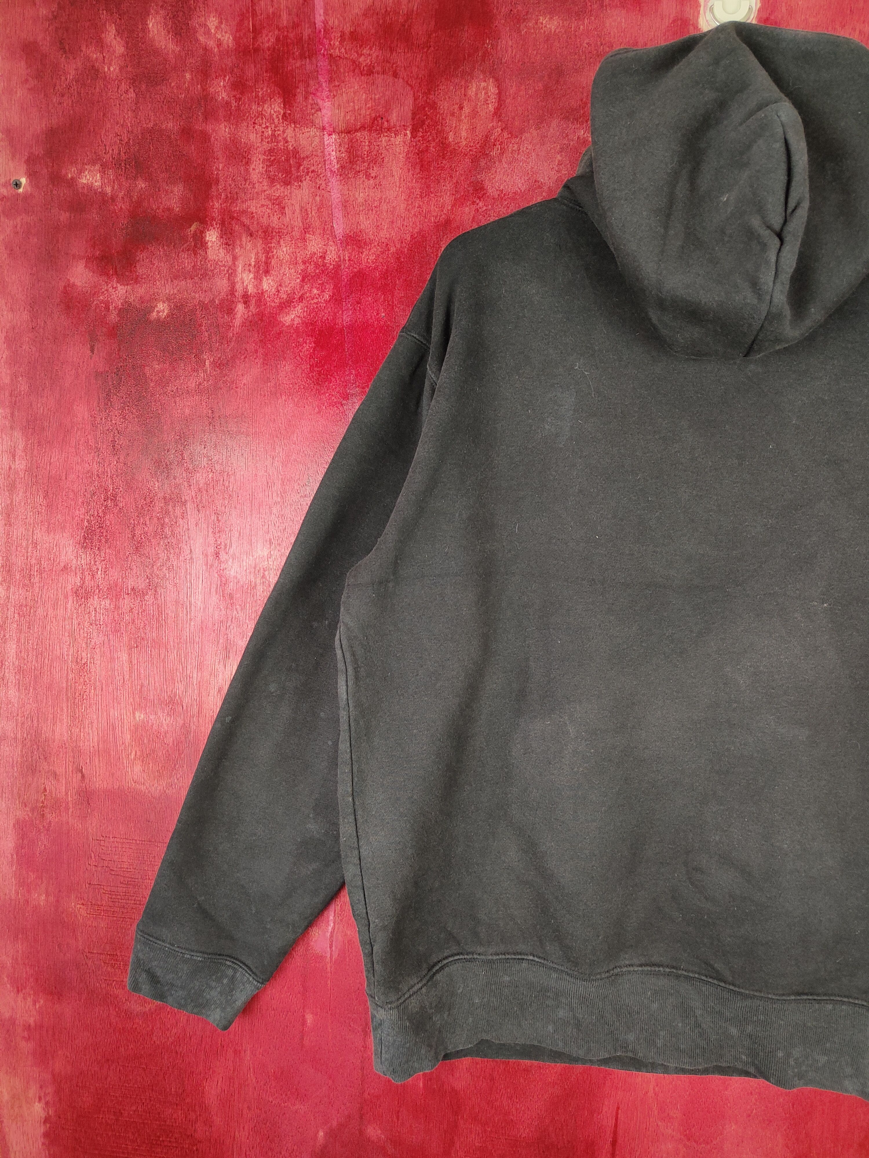 Japanese Brand Superior United Athle Black Hoodie Sweatshirt #4854 Size US L / EU 52-54 / 3 - 8 Thumbnail