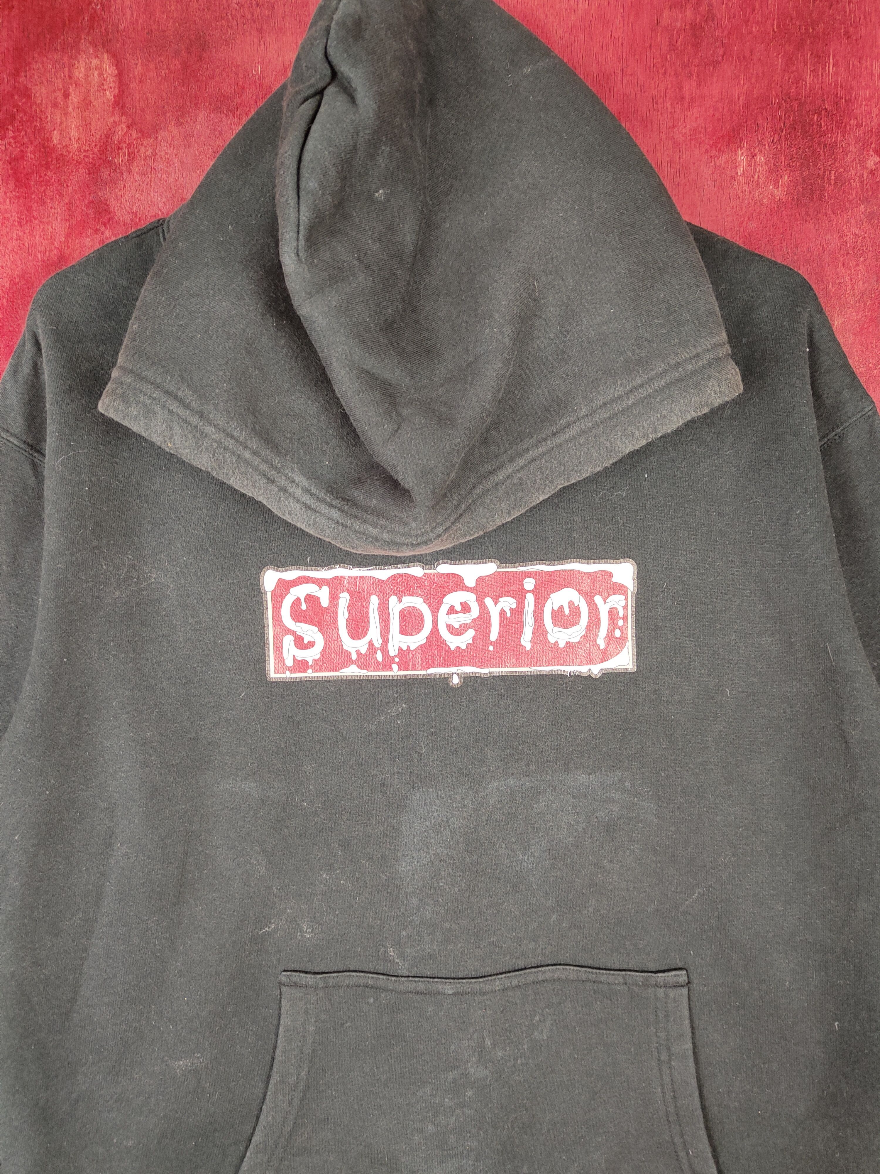 Japanese Brand Superior United Athle Black Hoodie Sweatshirt #4854 Size US L / EU 52-54 / 3 - 2 Thumbnail