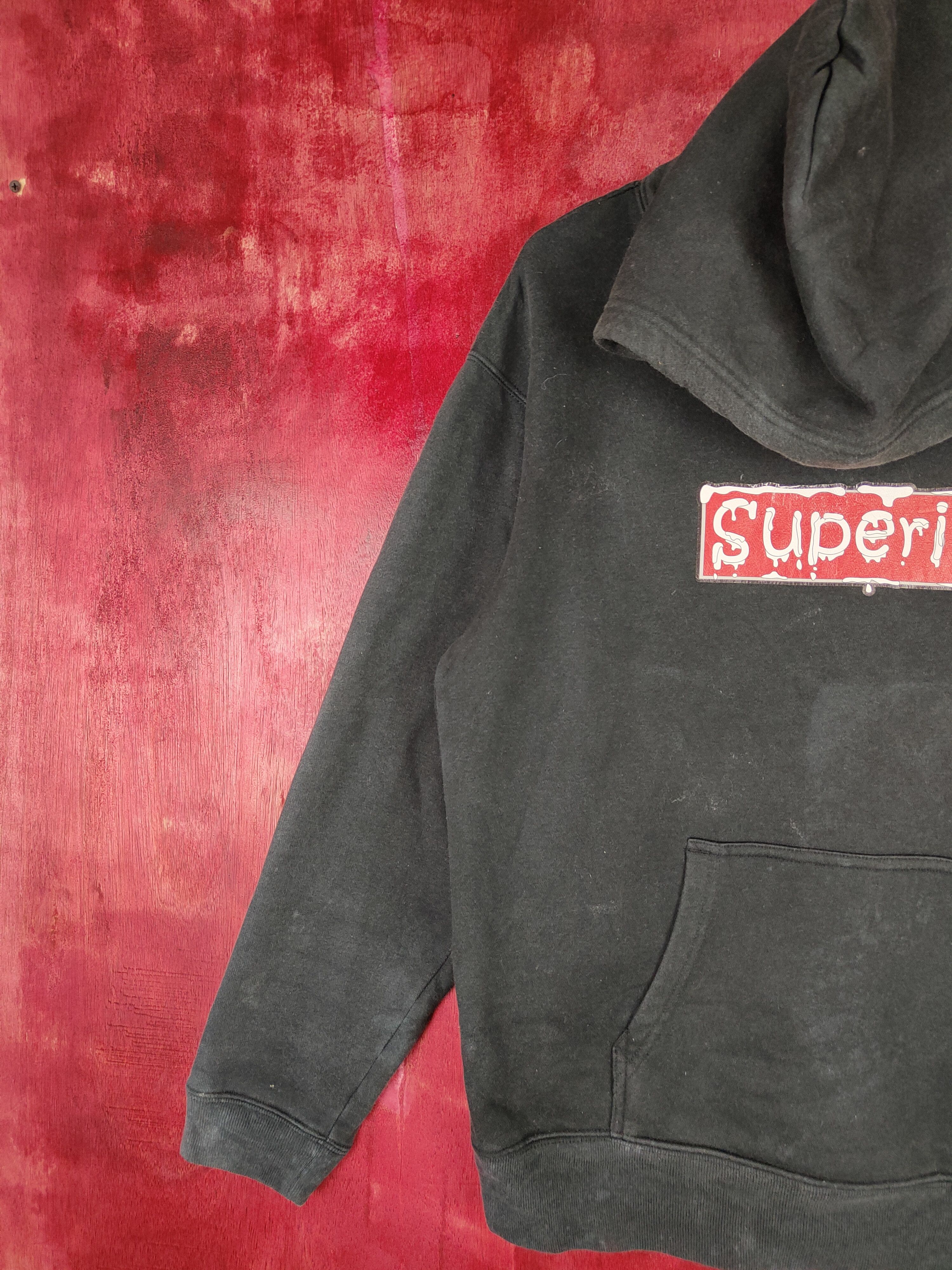 Japanese Brand Superior United Athle Black Hoodie Sweatshirt #4854 Size US L / EU 52-54 / 3 - 5 Thumbnail