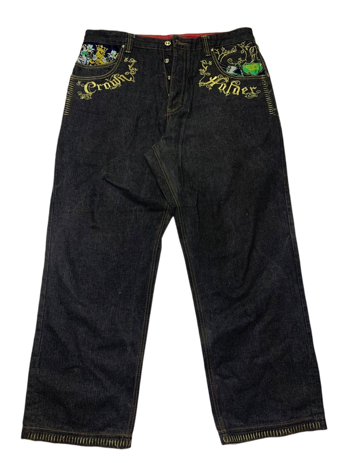 Designer Crown holder distressed jeans Size US 40 / EU 56 - 3 Thumbnail