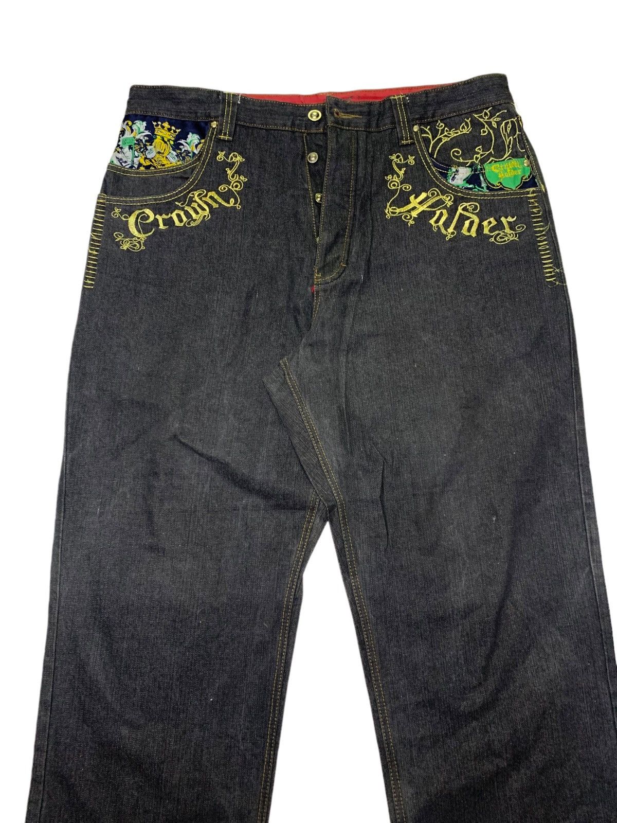 Designer Crown holder distressed jeans Size US 40 / EU 56 - 4 Thumbnail