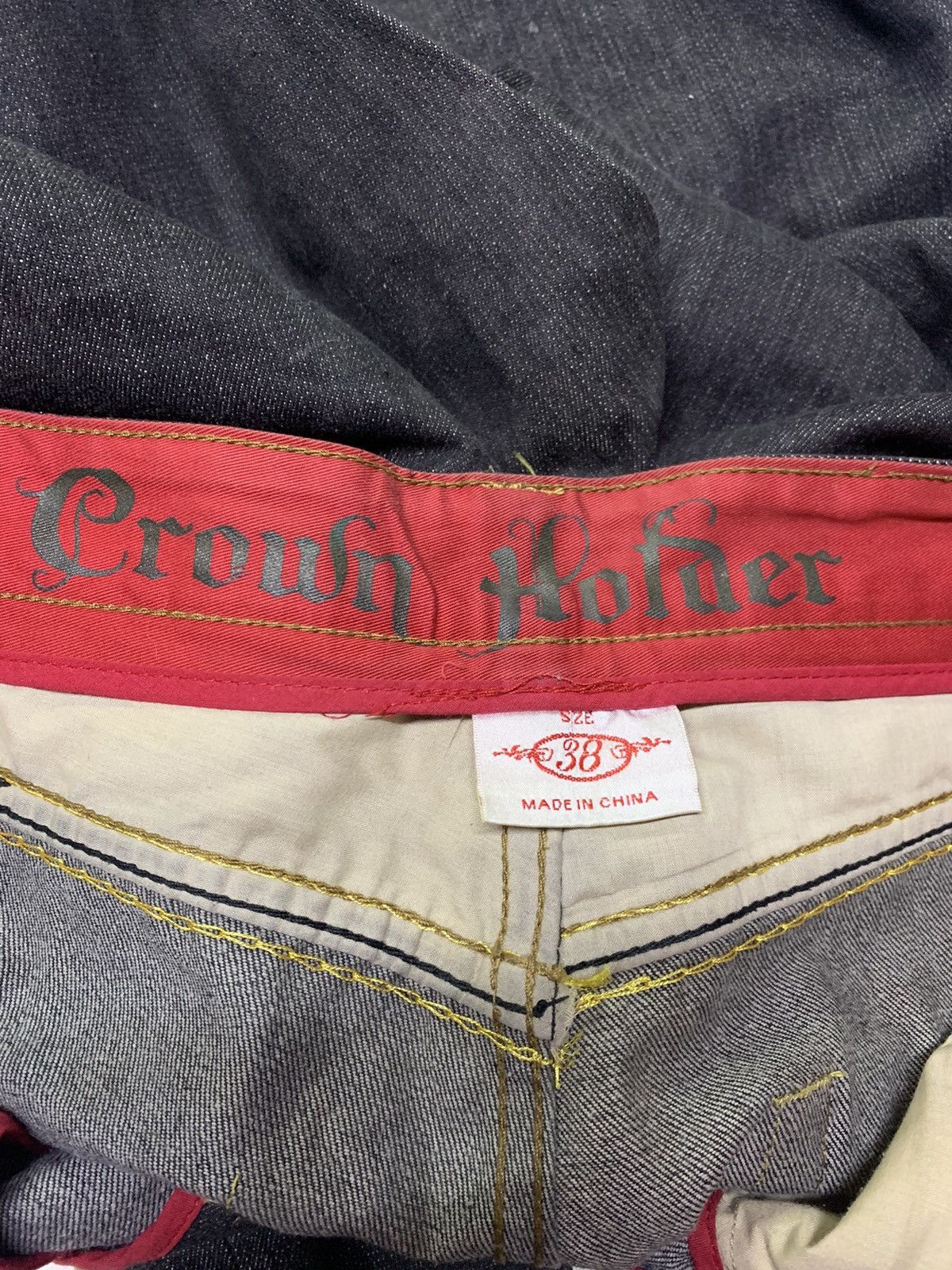 Designer Crown holder distressed jeans Size US 40 / EU 56 - 9 Thumbnail