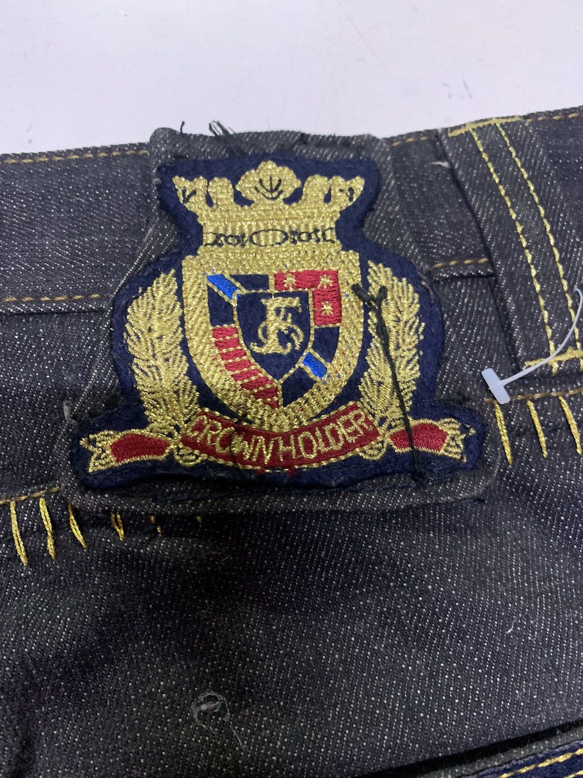Designer Crown holder distressed jeans Size US 40 / EU 56 - 6 Thumbnail