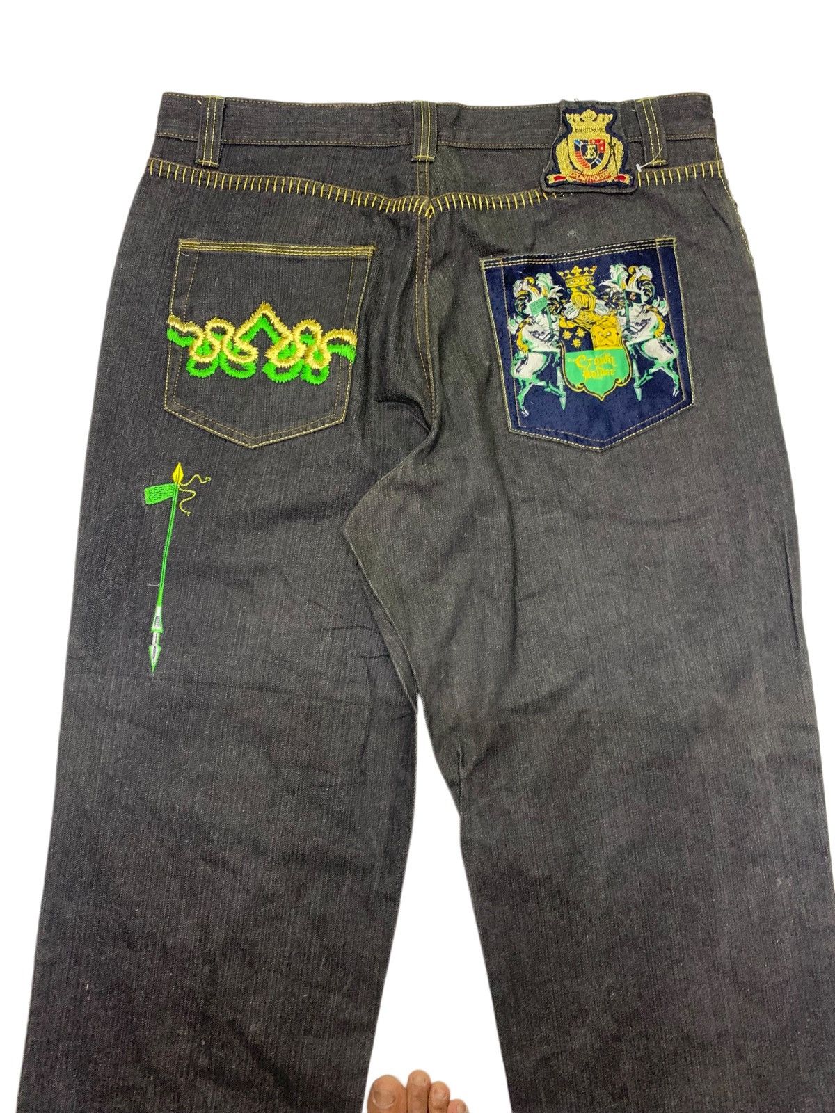Designer Crown holder distressed jeans Size US 40 / EU 56 - 2 Thumbnail