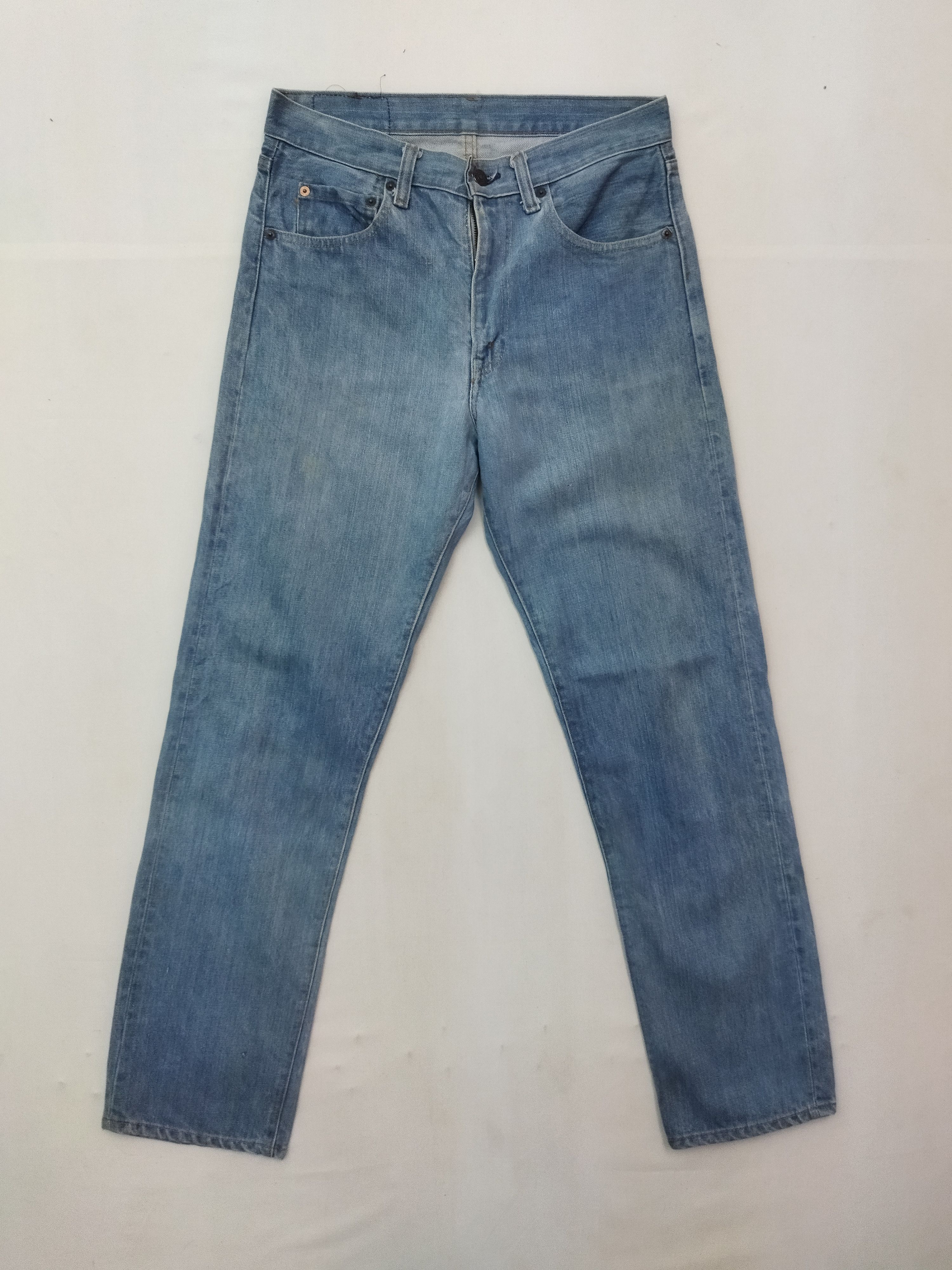 image of Levis Vintage Clothing Vintage 60’S Levis 505 Big E Rindem Button No6 Talon Zip in Denim (Size 31)