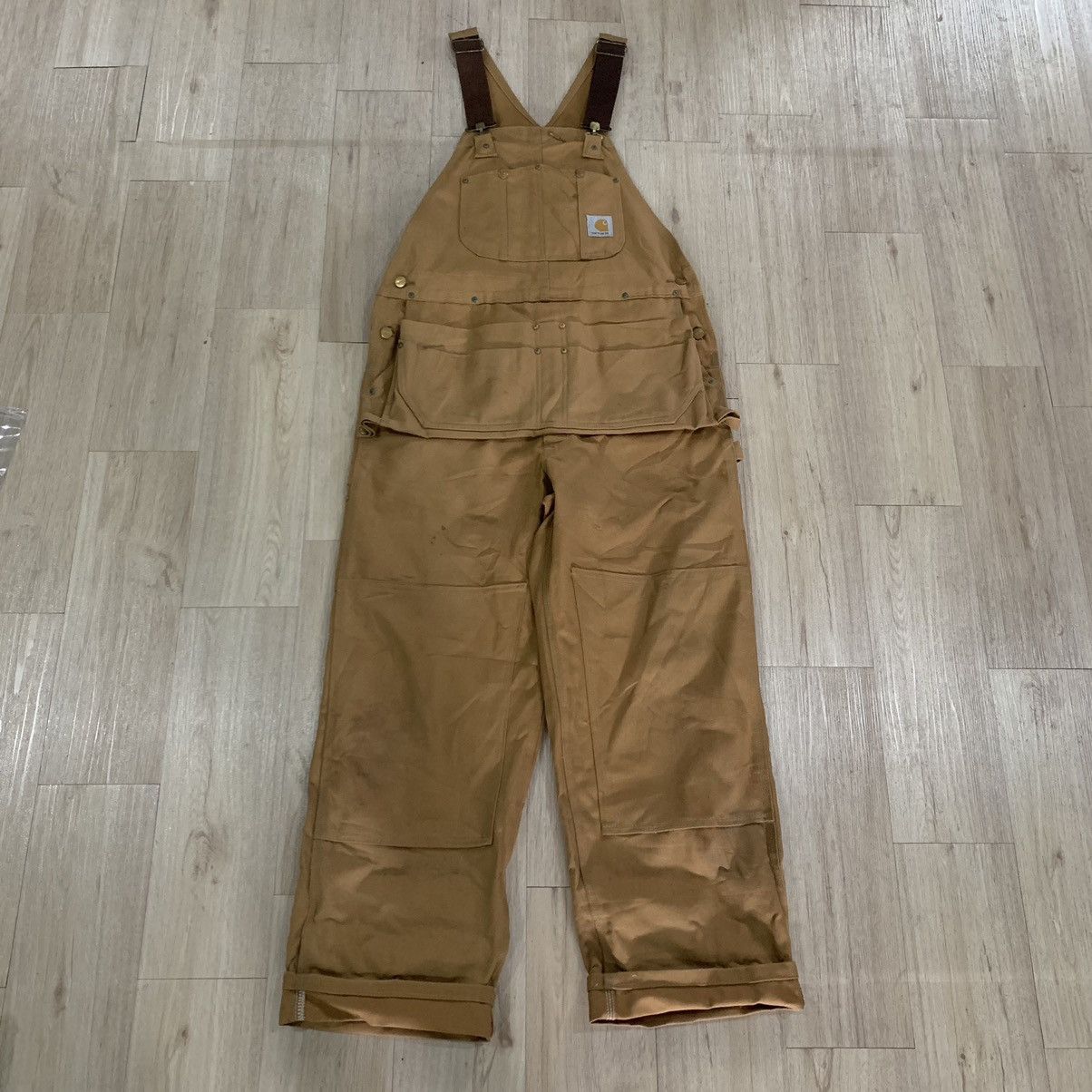 Rare Vintage Carhartt Bib Overall R28BRN