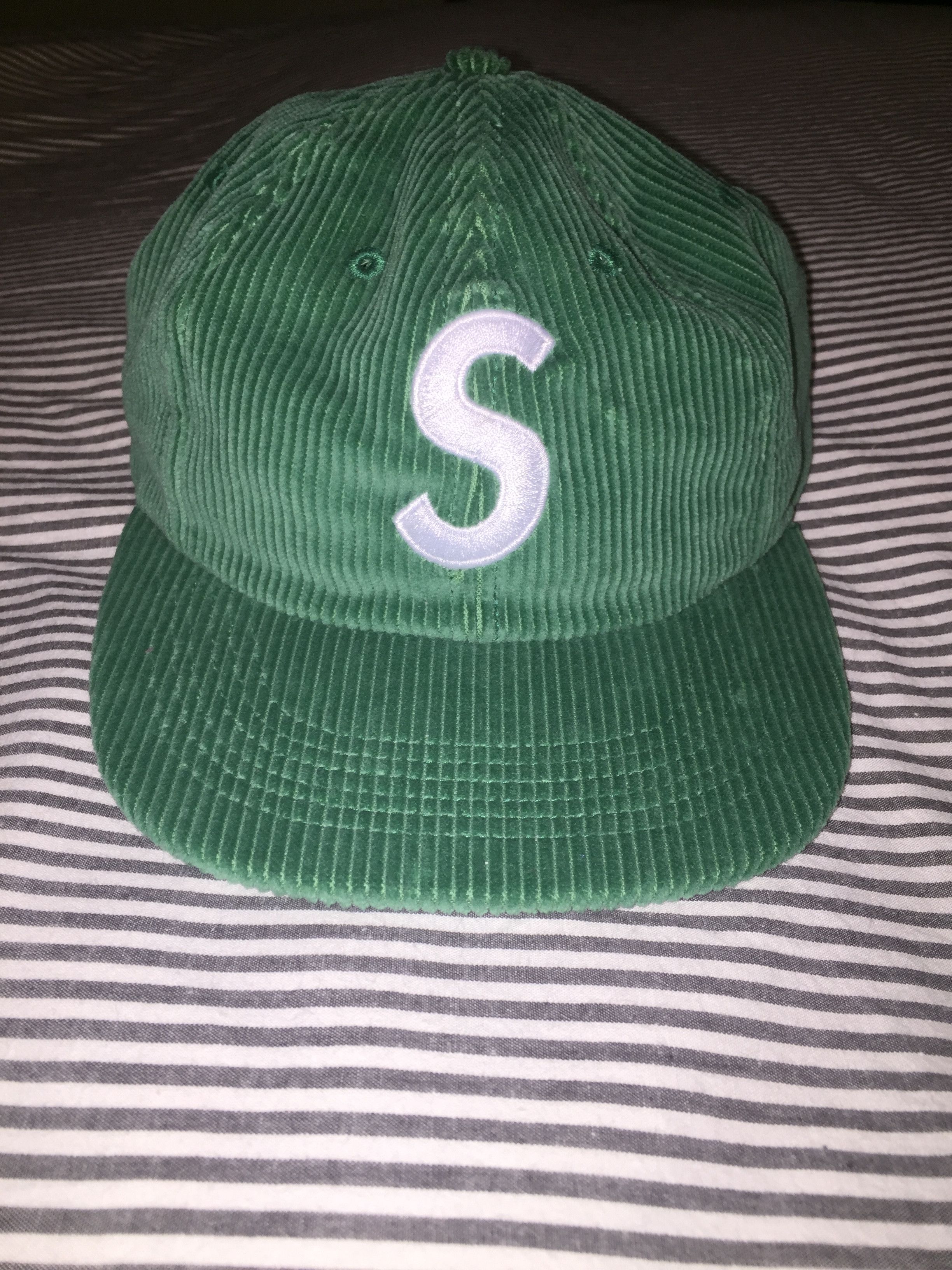 Supreme　Corduroy　S Logo　6-Panel　Green Buy Supreme Corduroy S Logo 6-Panel 'Green' - FW23H91 GREEN