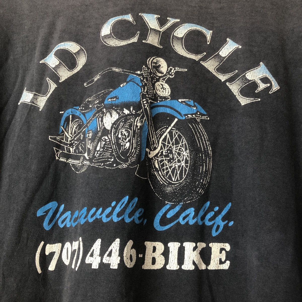 Harley Davidson Vintage Harley Davidson LD Cycle Calif Distressed FadeTee 🔥 Size US XL / EU 56 / 4 - 11 Thumbnail