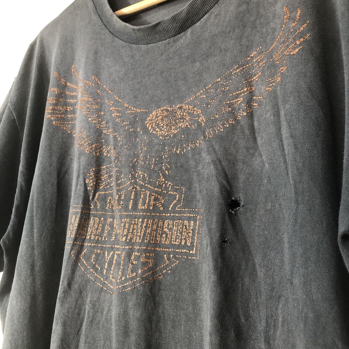 Harley Davidson Vintage Harley Davidson LD Cycle Calif Distressed FadeTee 🔥 Size US XL / EU 56 / 4 - 13 Thumbnail
