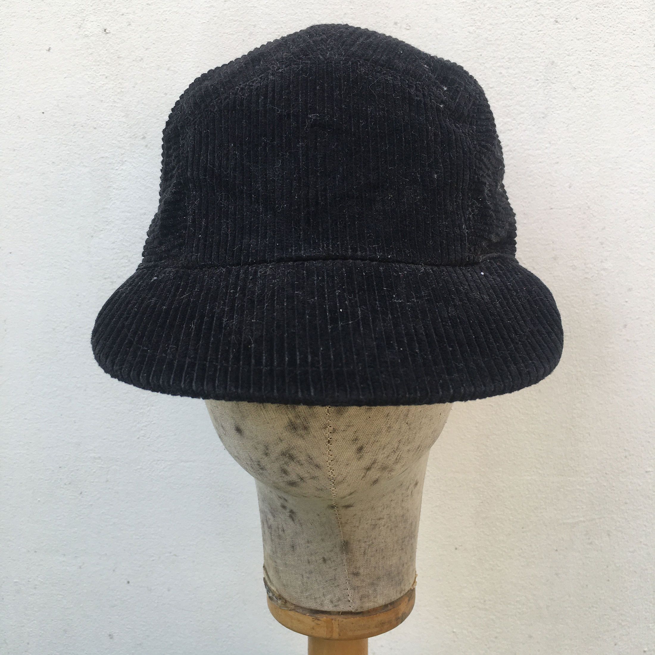 Borsalino Italy 5 Panel Corduroy Camp Cap Headwear Headgear