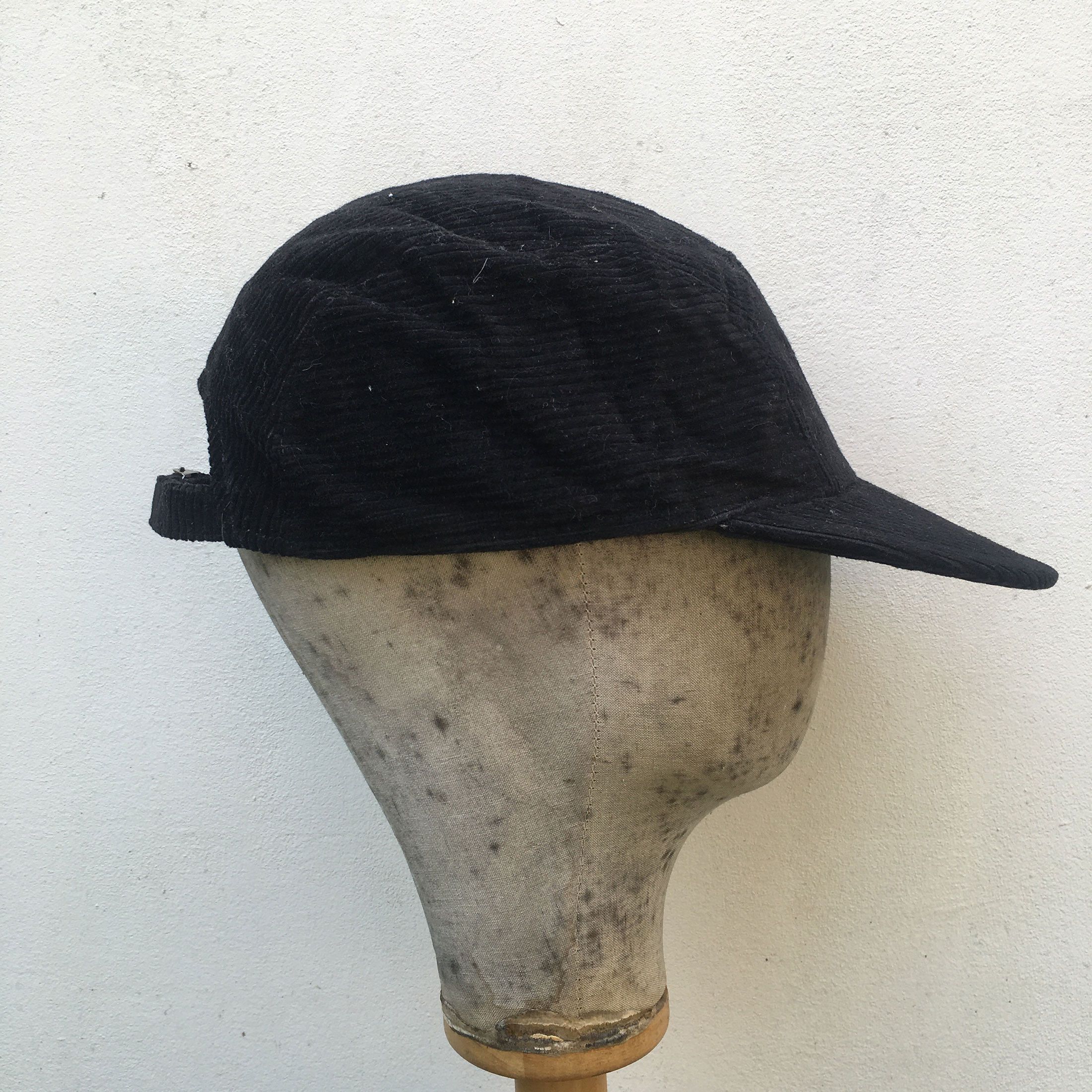 Borsalino Italy 5 Panel Corduroy Camp Cap Headwear Headgear