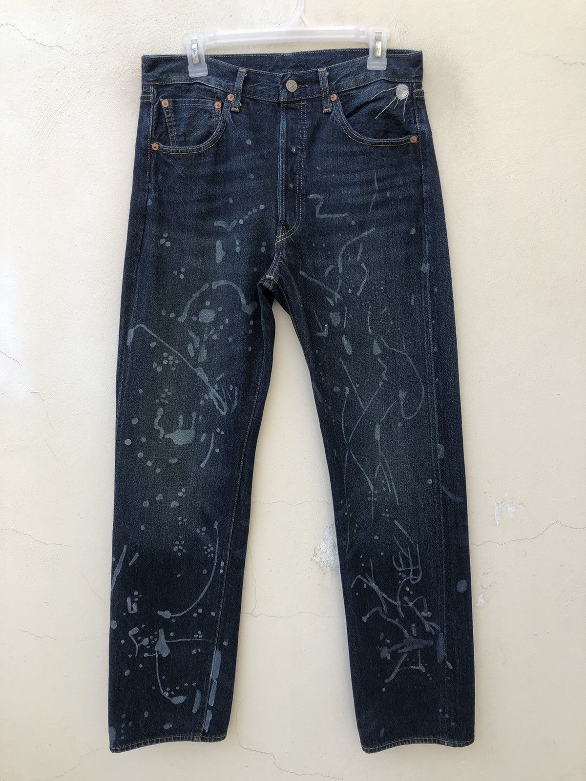 Levi's Vintage Clothing Vintage LVC Levi’s 501 XX Big E Painter Selvedge Denim Jeans Size US 30 / EU 46 - 3 Thumbnail