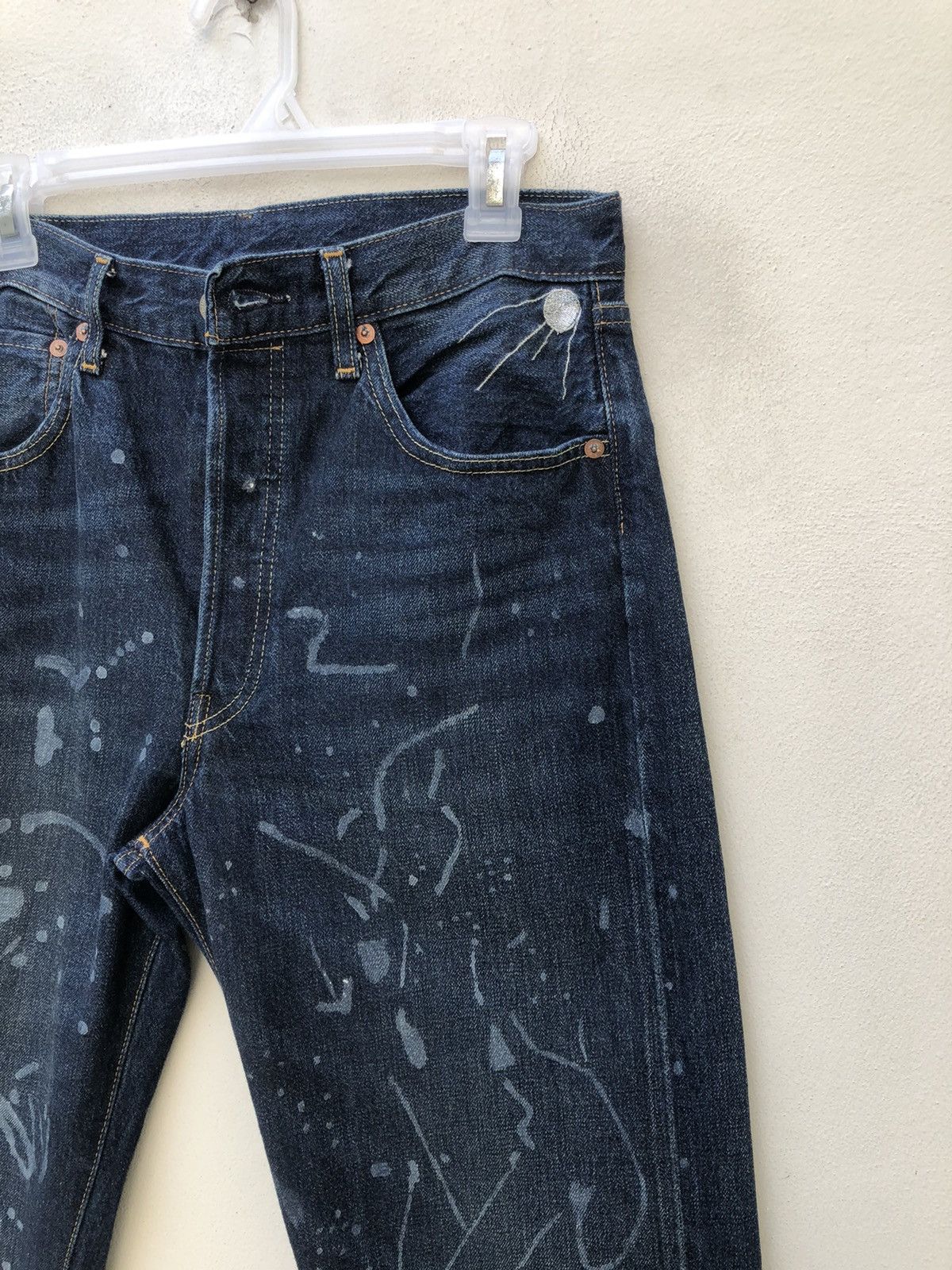 Levi's Vintage Clothing Vintage LVC Levi’s 501 XX Big E Painter Selvedge Denim Jeans Size US 30 / EU 46 - 8 Thumbnail