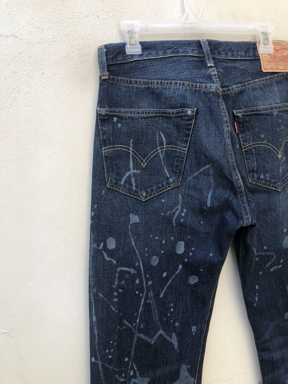 Levi's Vintage Clothing Vintage LVC Levi’s 501 XX Big E Painter Selvedge Denim Jeans Size US 30 / EU 46 - 14 Thumbnail
