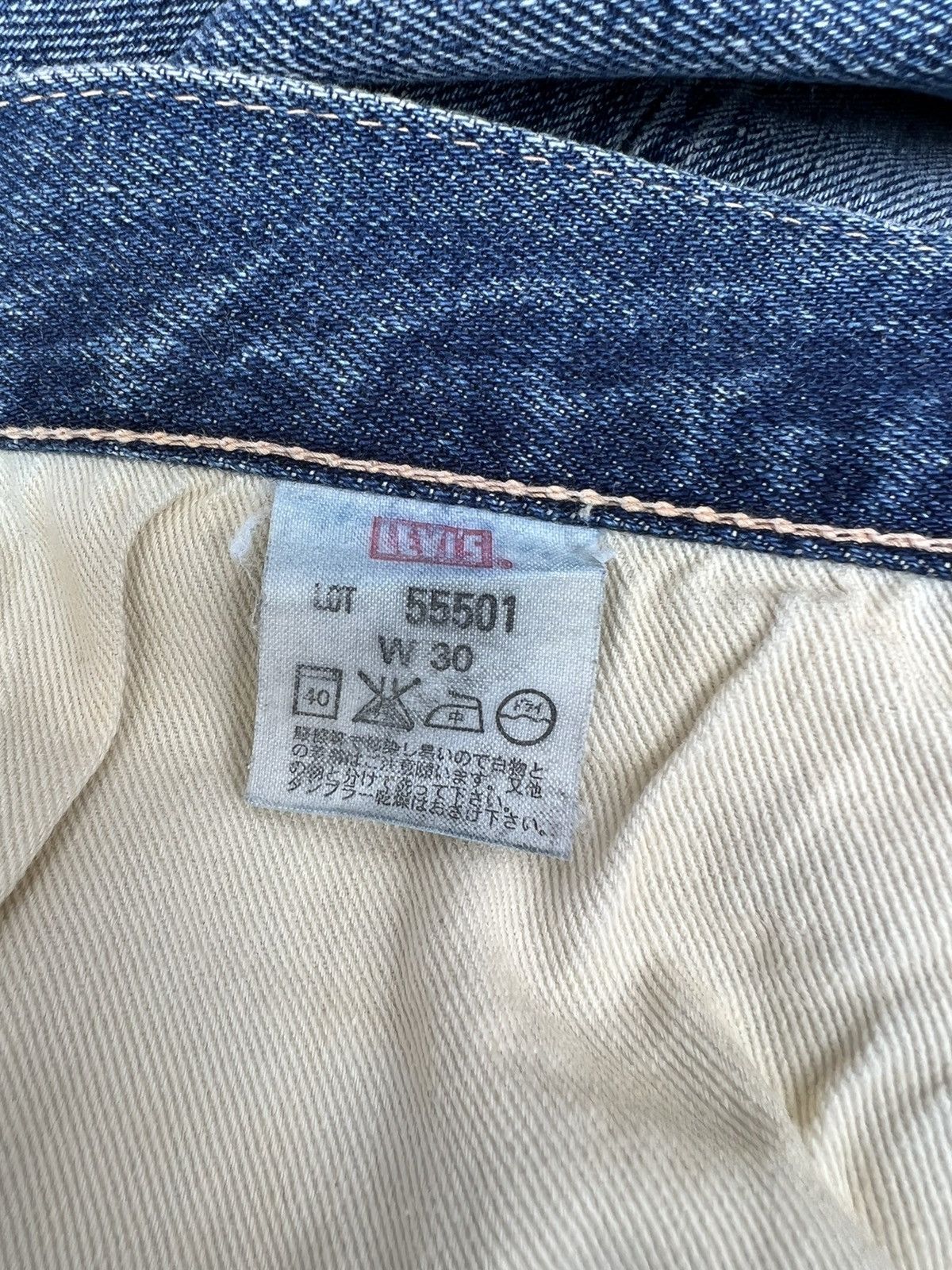 Japanese Brand × Levi's Vintage Clothing × Vintage VTG 2003 LVC 1955 Levi’s 501 XX Rips Denim Selvedge Jeans Size US 30 / EU 46 - 22 Thumbnail