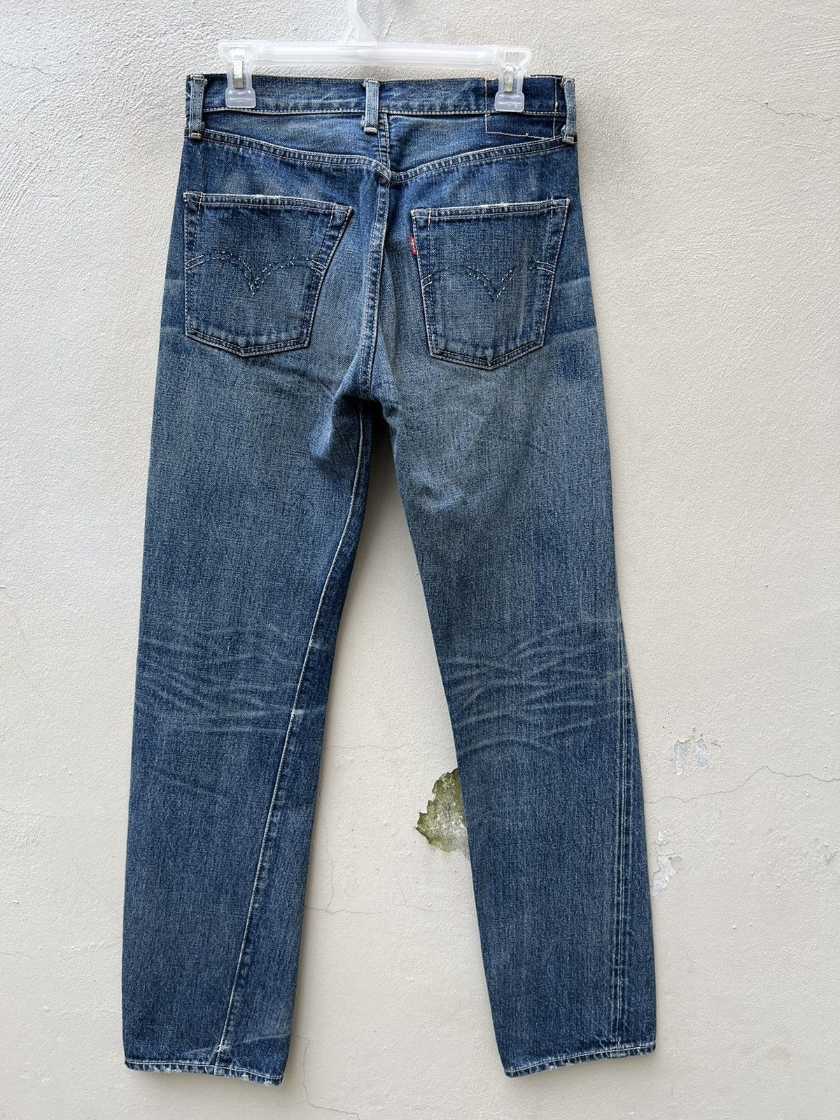 Japanese Brand × Levi's Vintage Clothing × Vintage VTG 2003 LVC 1955 Levi’s 501 XX Rips Denim Selvedge Jeans Size US 30 / EU 46 - 14 Thumbnail