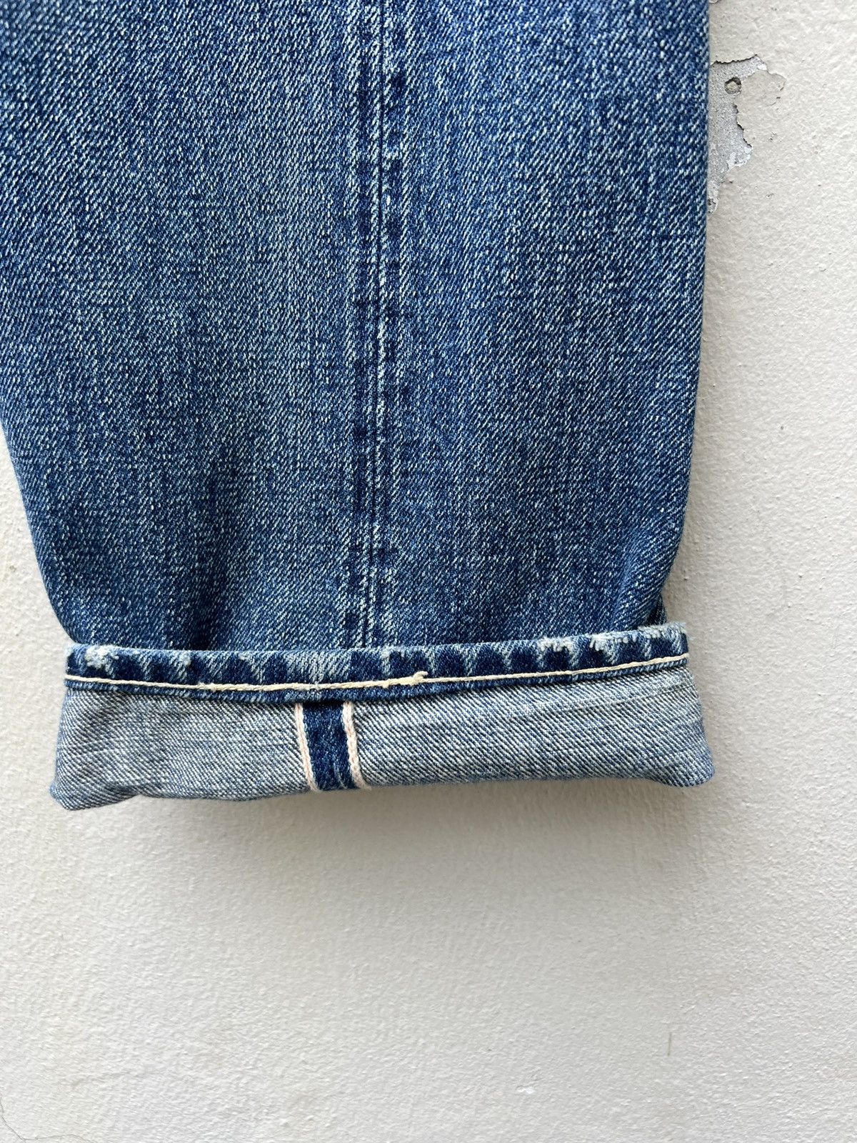 Japanese Brand × Levi's Vintage Clothing × Vintage VTG 2003 LVC 1955 Levi’s 501 XX Rips Denim Selvedge Jeans Size US 30 / EU 46 - 13 Thumbnail
